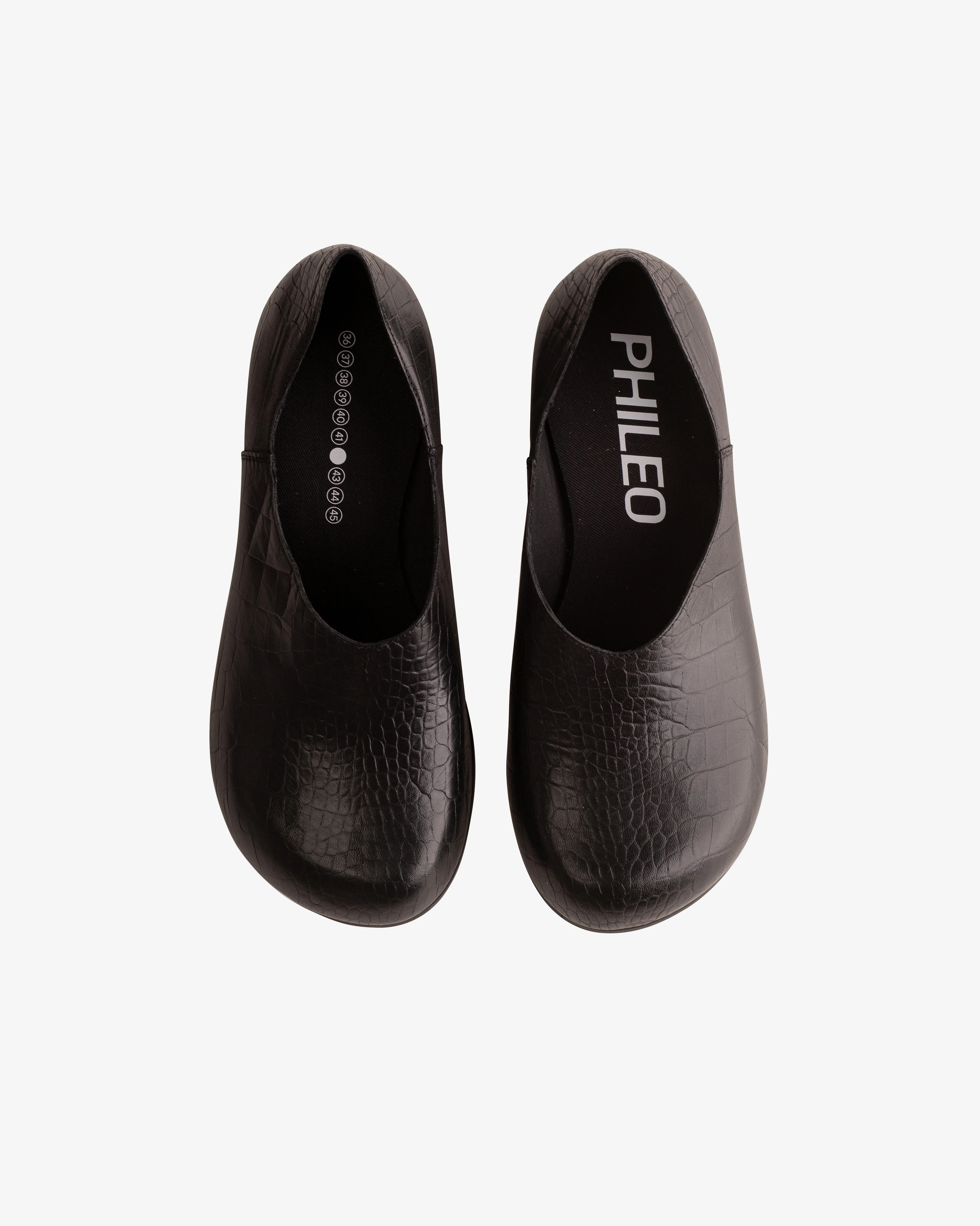 Phileo - Women's 067 Clog Crocodile - (Black)