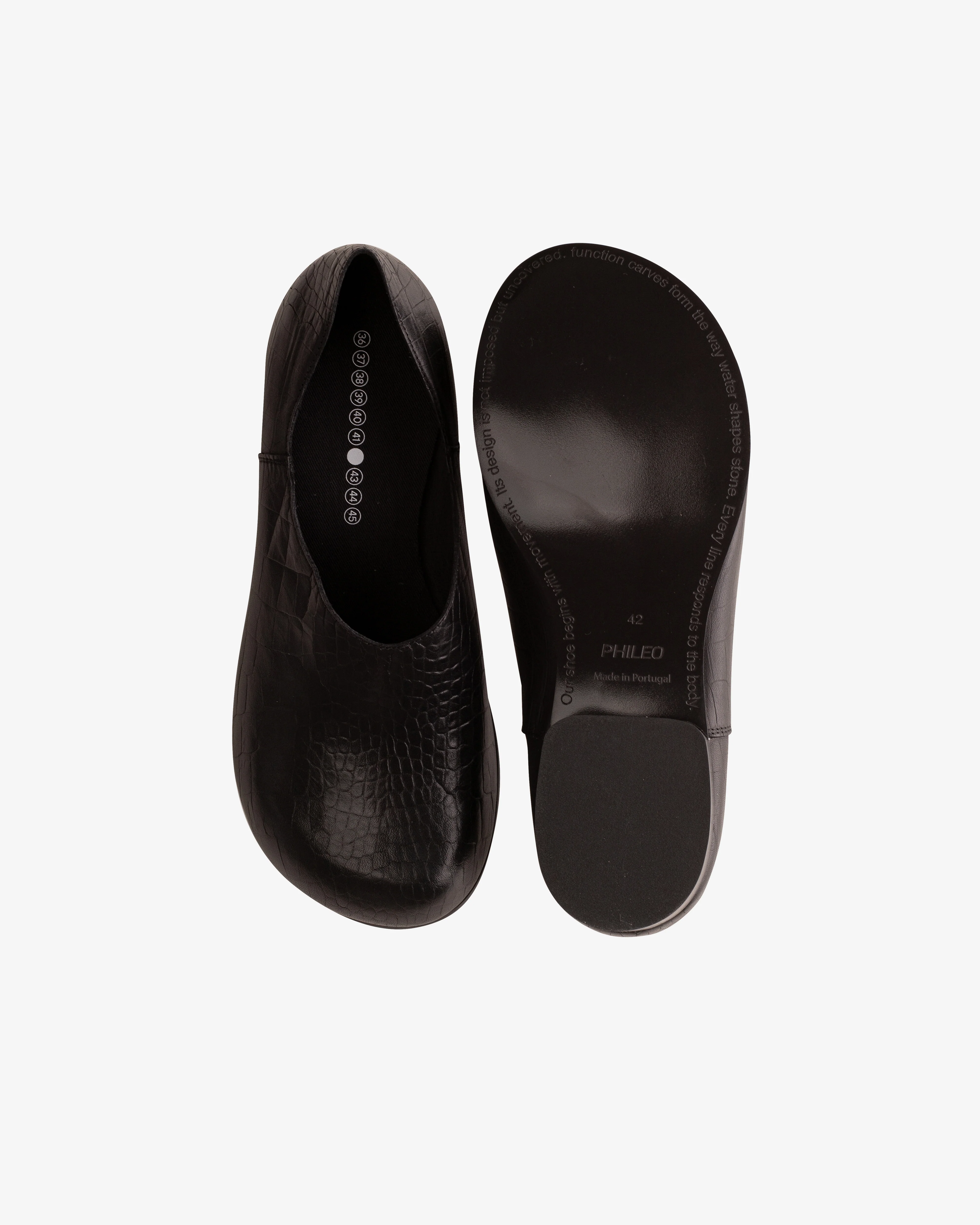 Phileo - Women's 067 Clog Crocodile - (Black)