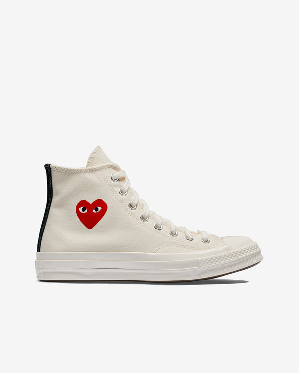 Play Converse - Small Red Heart All Star 
70 High Sneakers - (Beige)