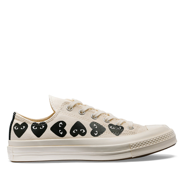 Play Converse - Multi Black Heart Chuck Taylor All Star 
70 Low Sneakers - (Beige)