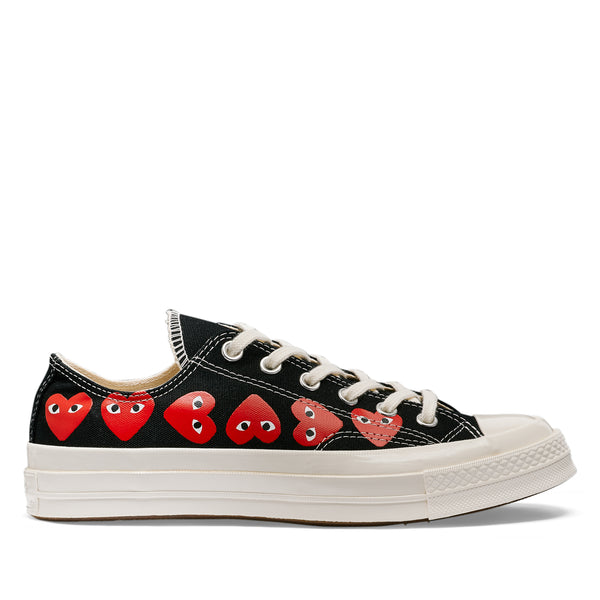 Play Converse - Multi Red Heart Chuck Taylor All Star 
70 Low Sneakers - (Black)