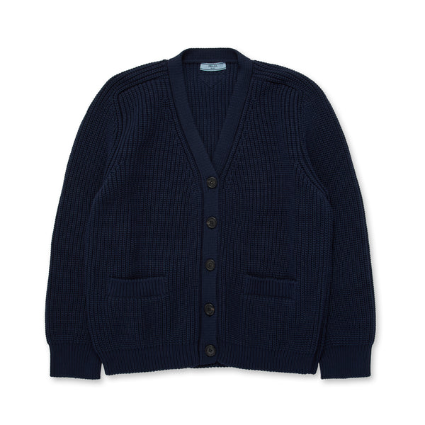 Prada - Women
s Cotton Cardigan - (Navy)