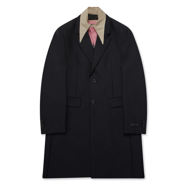 Prada - Men
s Coat With Detachable Collar - (Black)