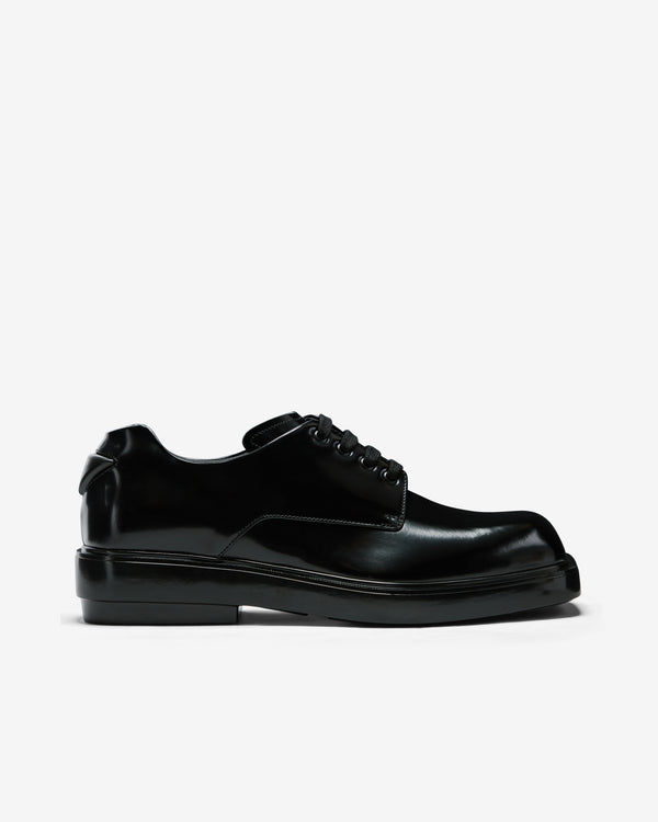 Prada - Men
s Brushed Leather Derby Shoes - (Black)