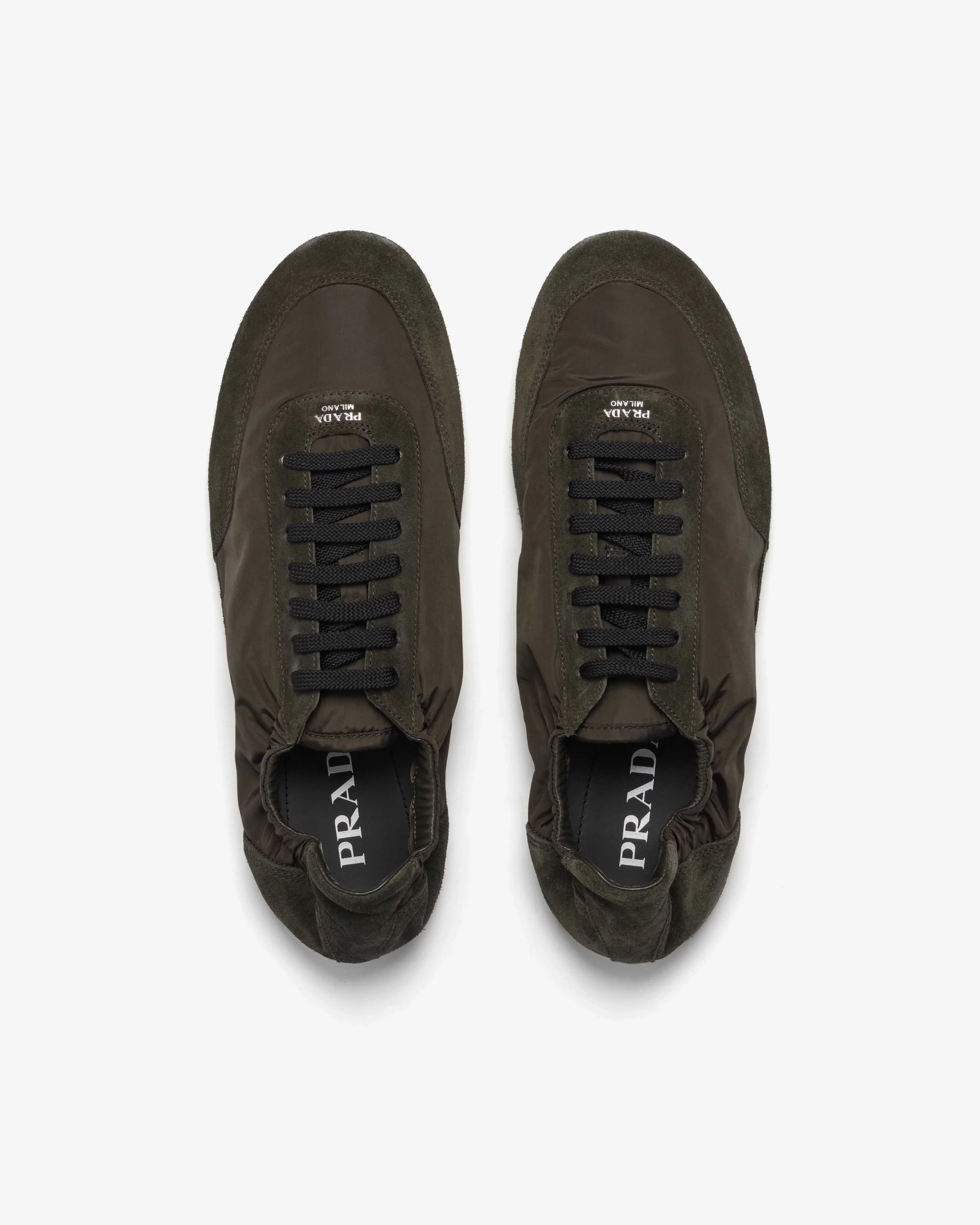 Prada - Men's Collapse Re-Nylon Elasticized Sneakers - (Camouflage Green)