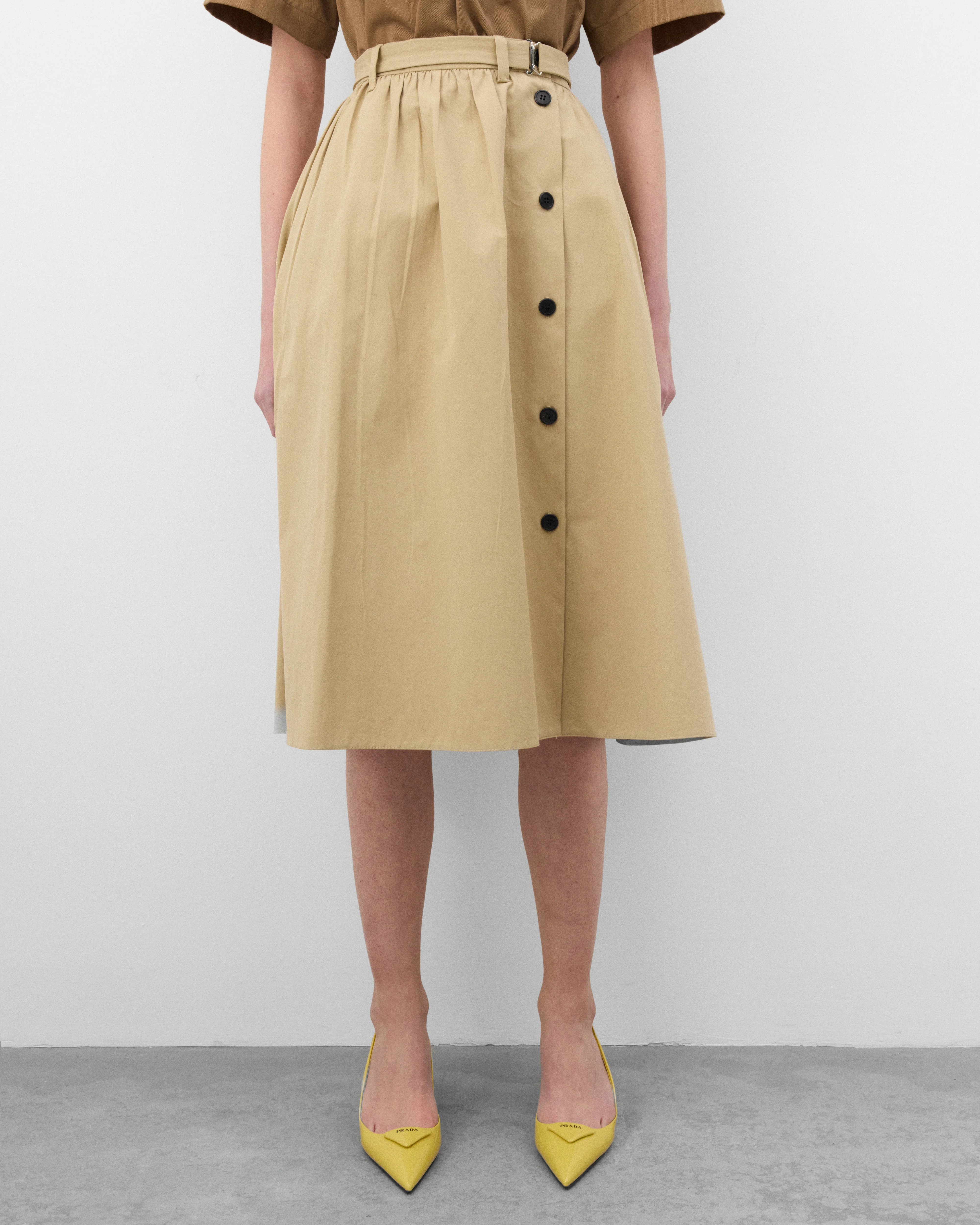 Prada - Women's Skirt With Belt - (Cord)