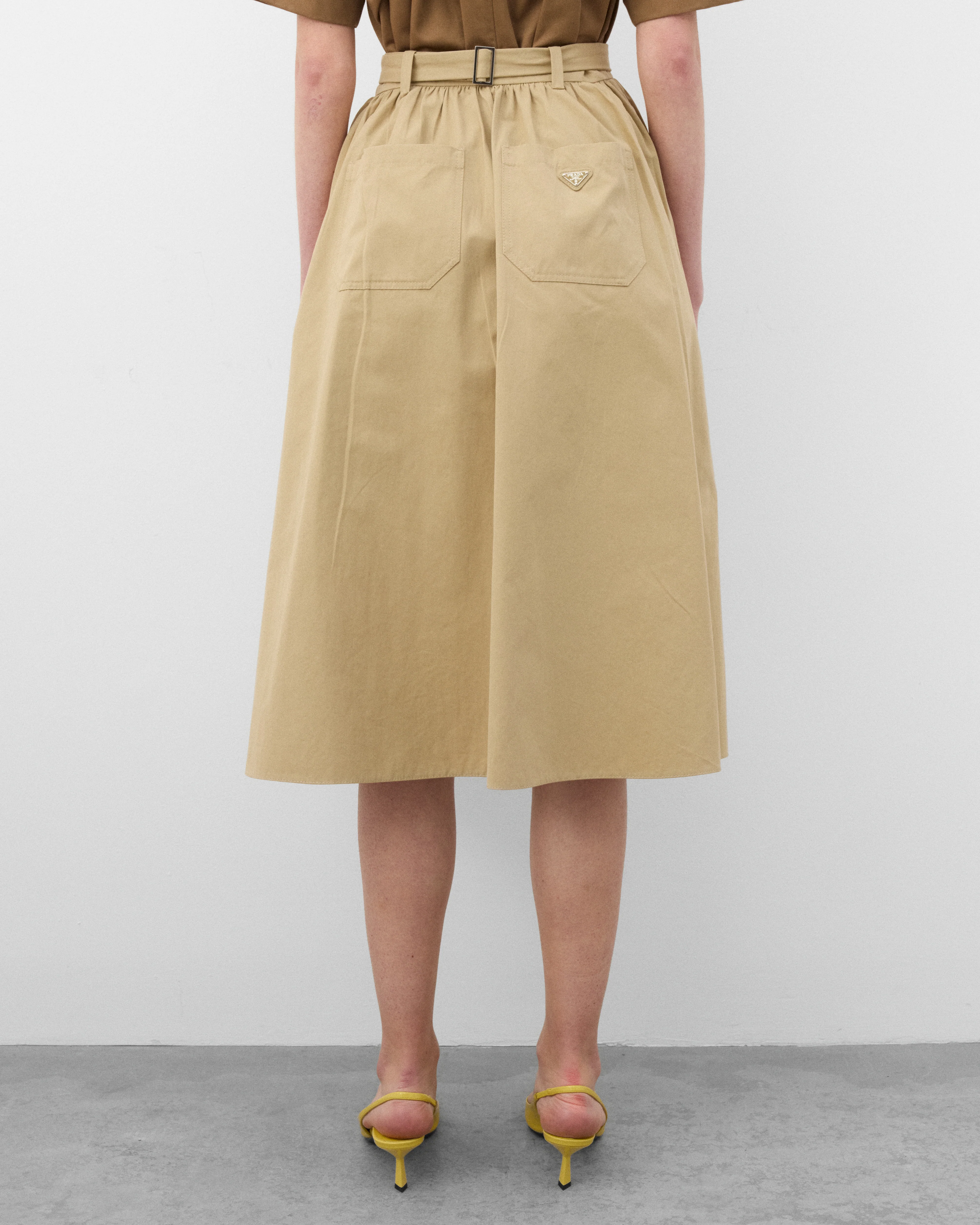 Prada - Women's Skirt With Belt - (Cord)