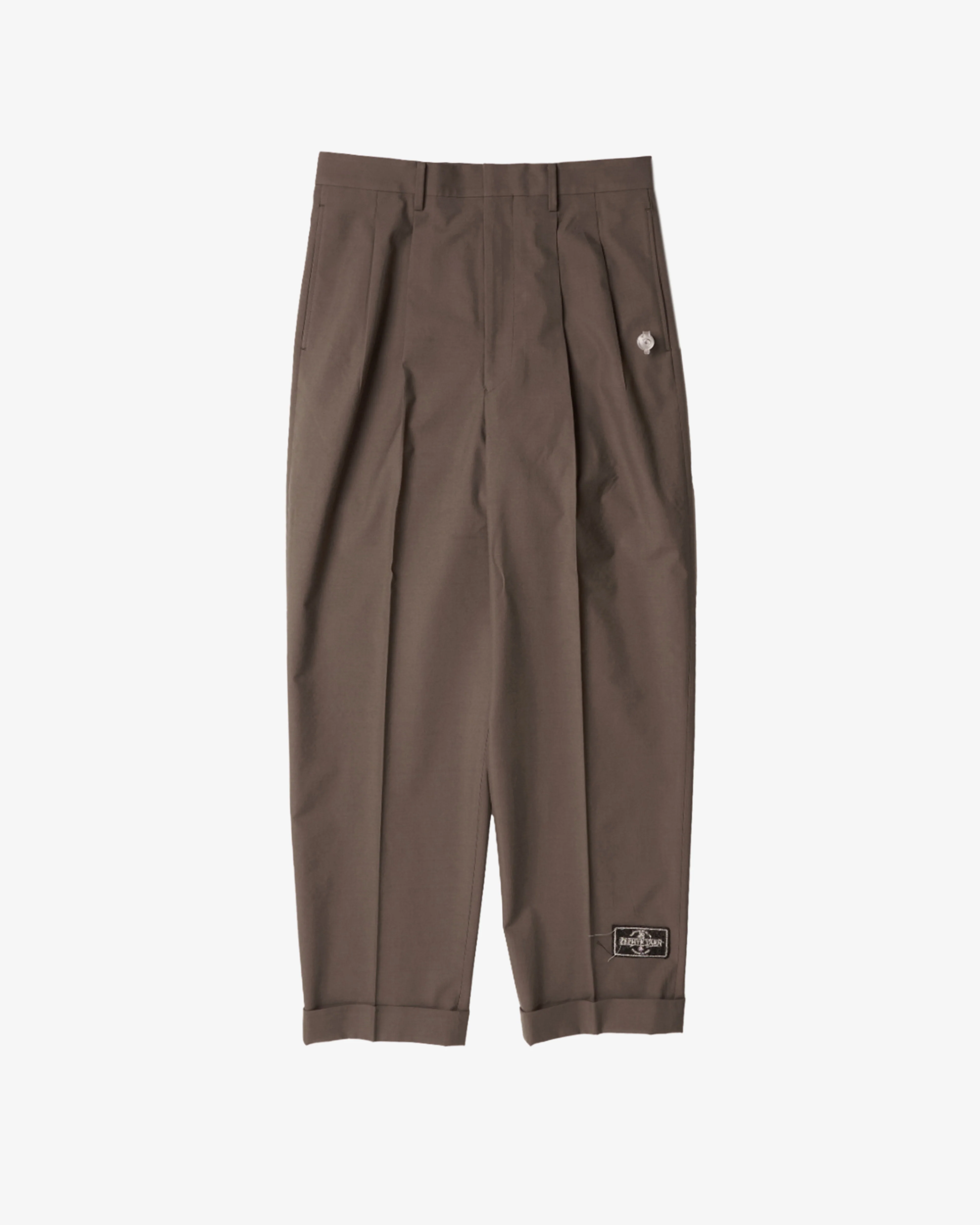 Doublet - Men's High Waist Air Yarn Trousers - (Brown)