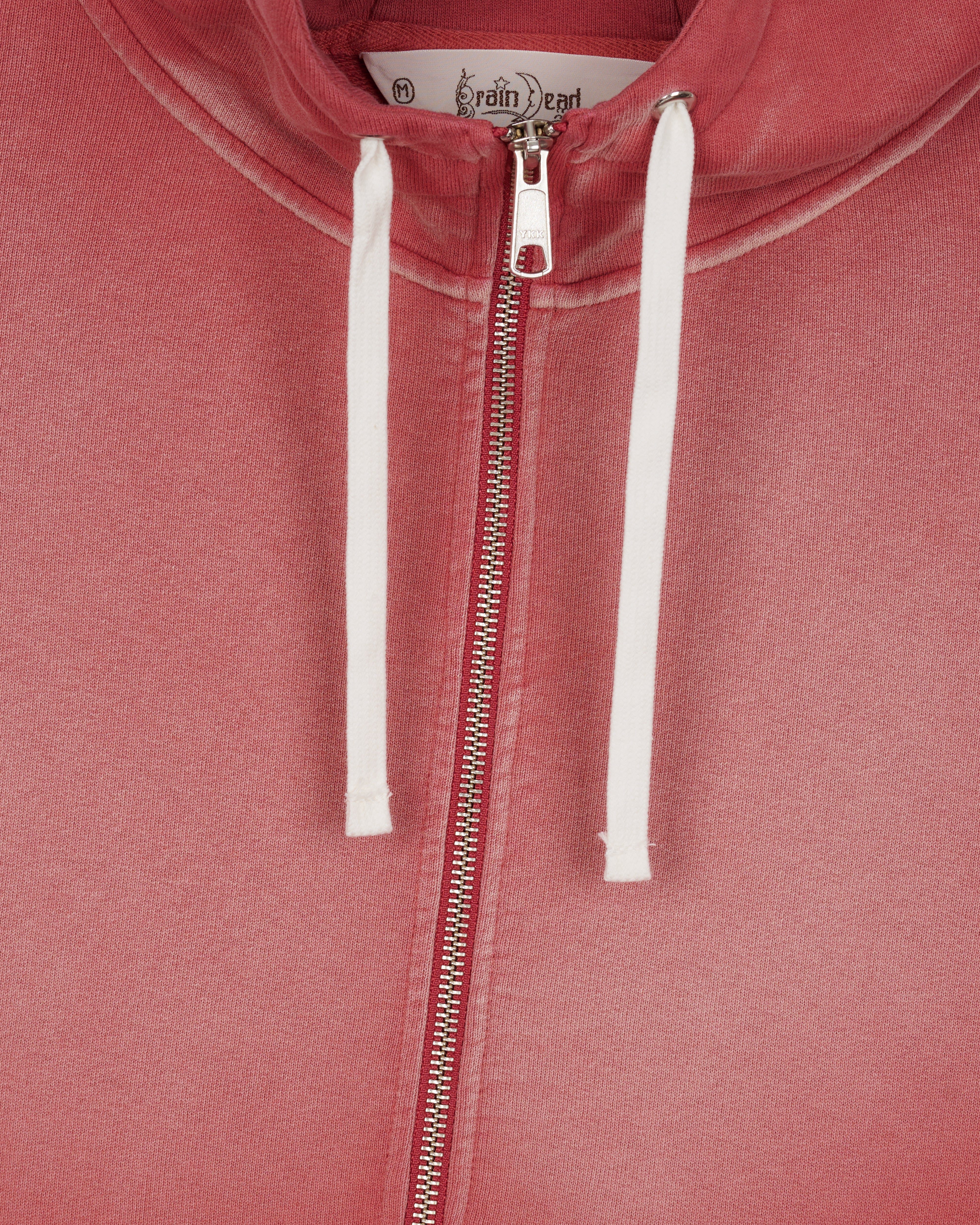Brain Dead - Men's Padded Elbow Zip-Up Hoodie - (Brick)