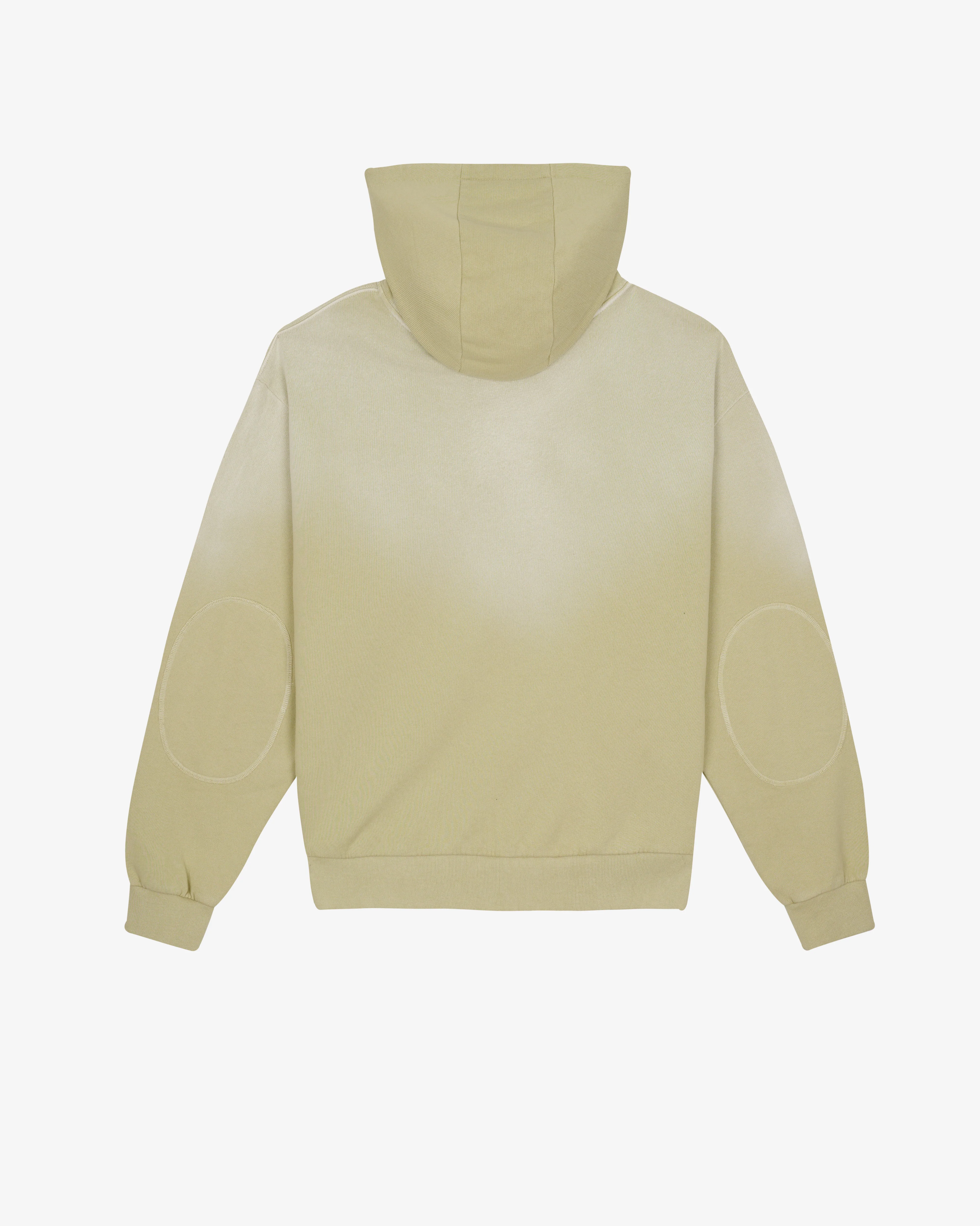 Brain Dead - Men's Padded Elbow Zip-Up Hoodie - (Sand)