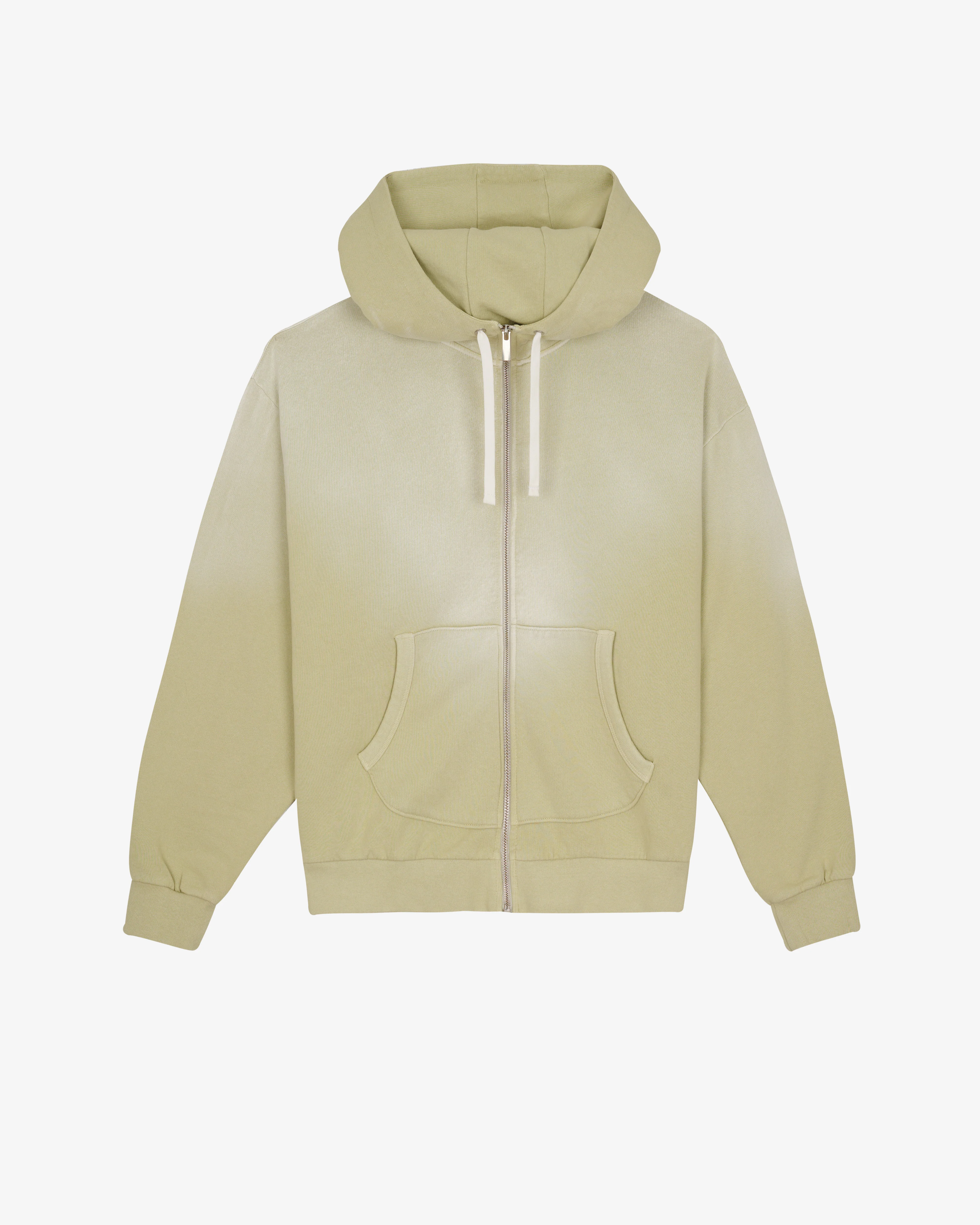 Brain Dead - Men's Padded Elbow Zip-Up Hoodie - (Sand)
