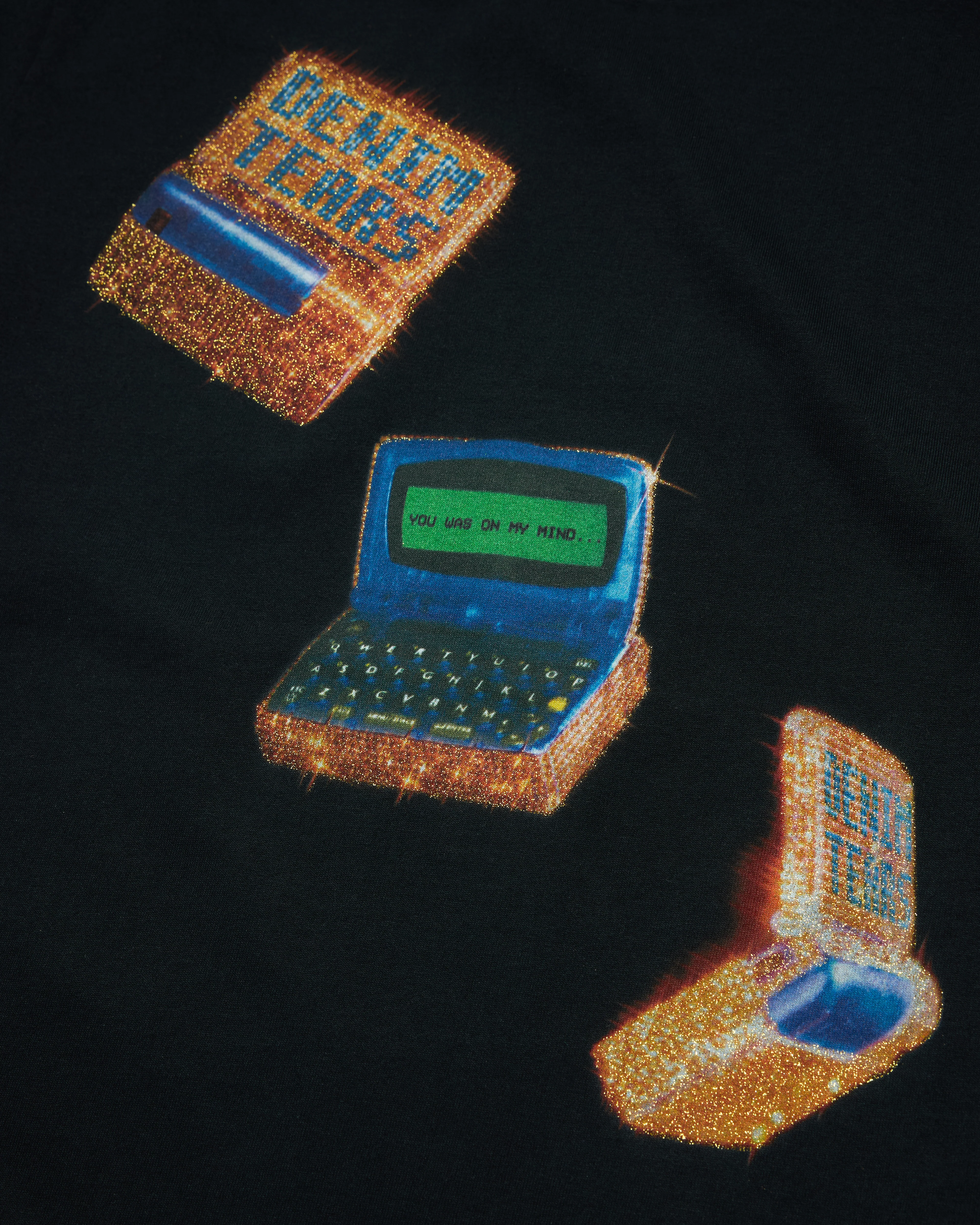 Denim Tears - Men's Pager SS Tee - (Black)
