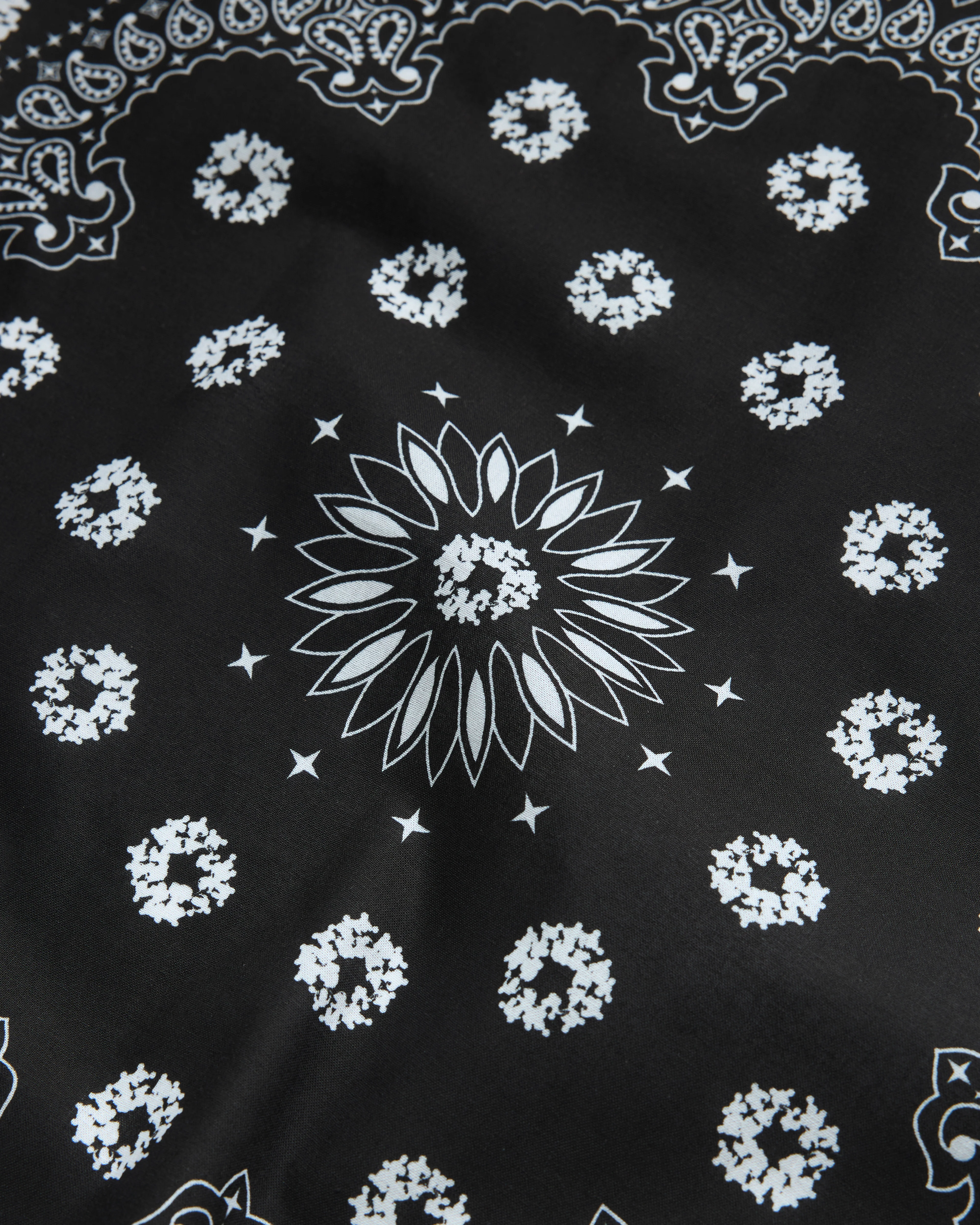 Denim Tears - Men's Paisley Bandana - (Black)