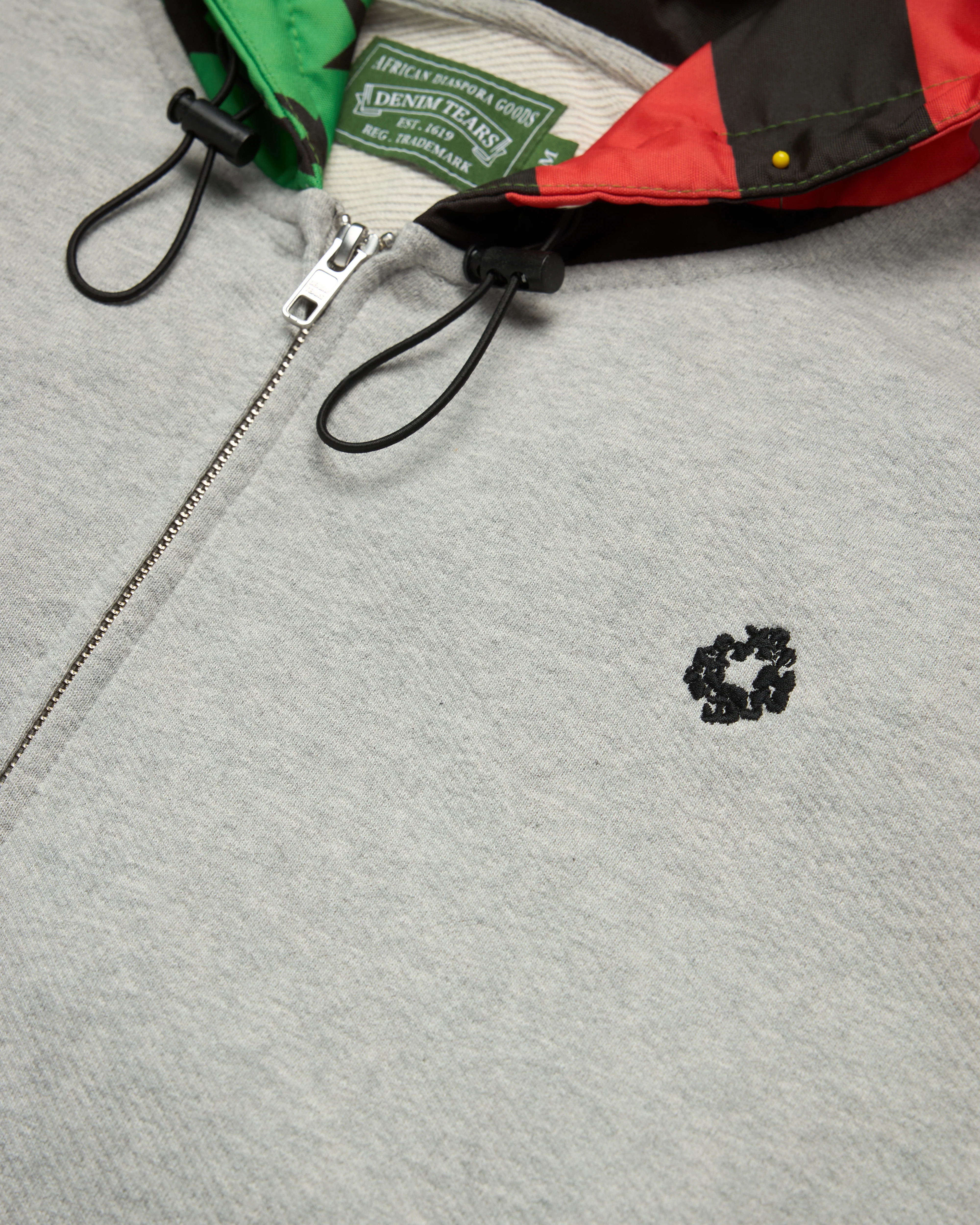 Denim Tears - Men's Pan African Flag Zip Hoodie - (Grey)