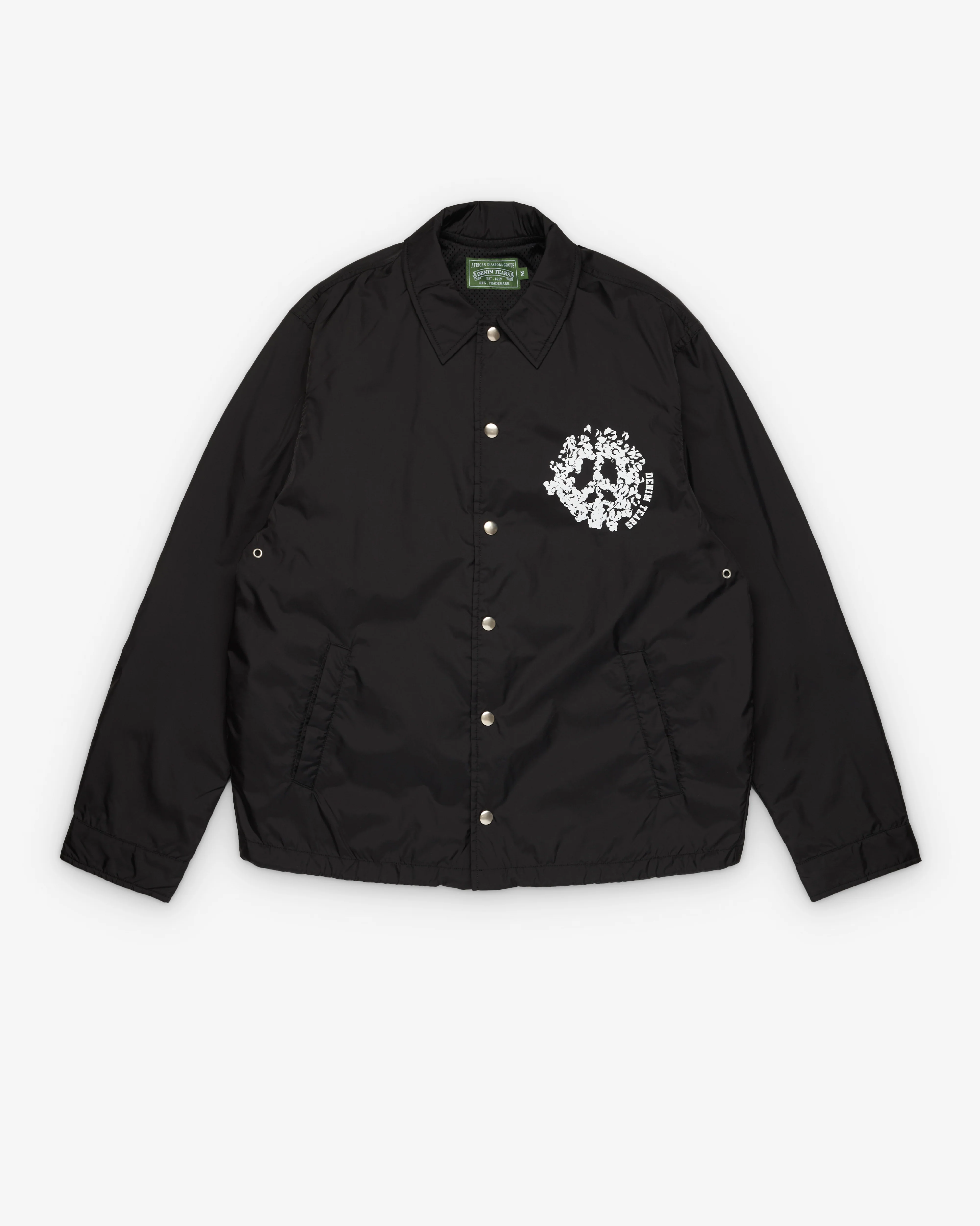 Denim Tears - Men's Peace Wreath Coaches Jacket - (Black)