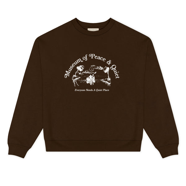 Museum of Peace 
Quiet  - Quiet Place Crewneck  - (Brown)