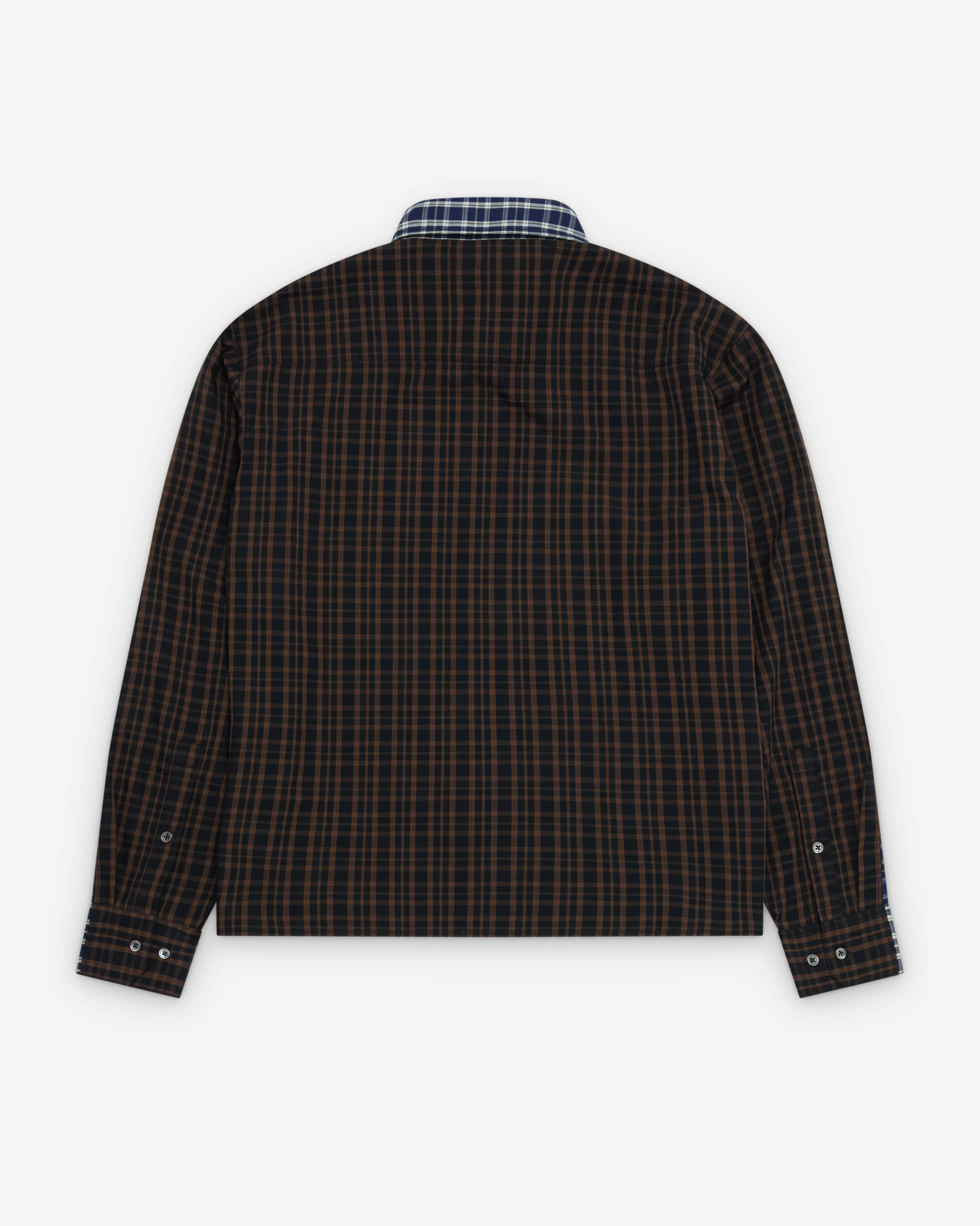 Rassvet - Men's Split Manager Shirt - (Blue/Brown)