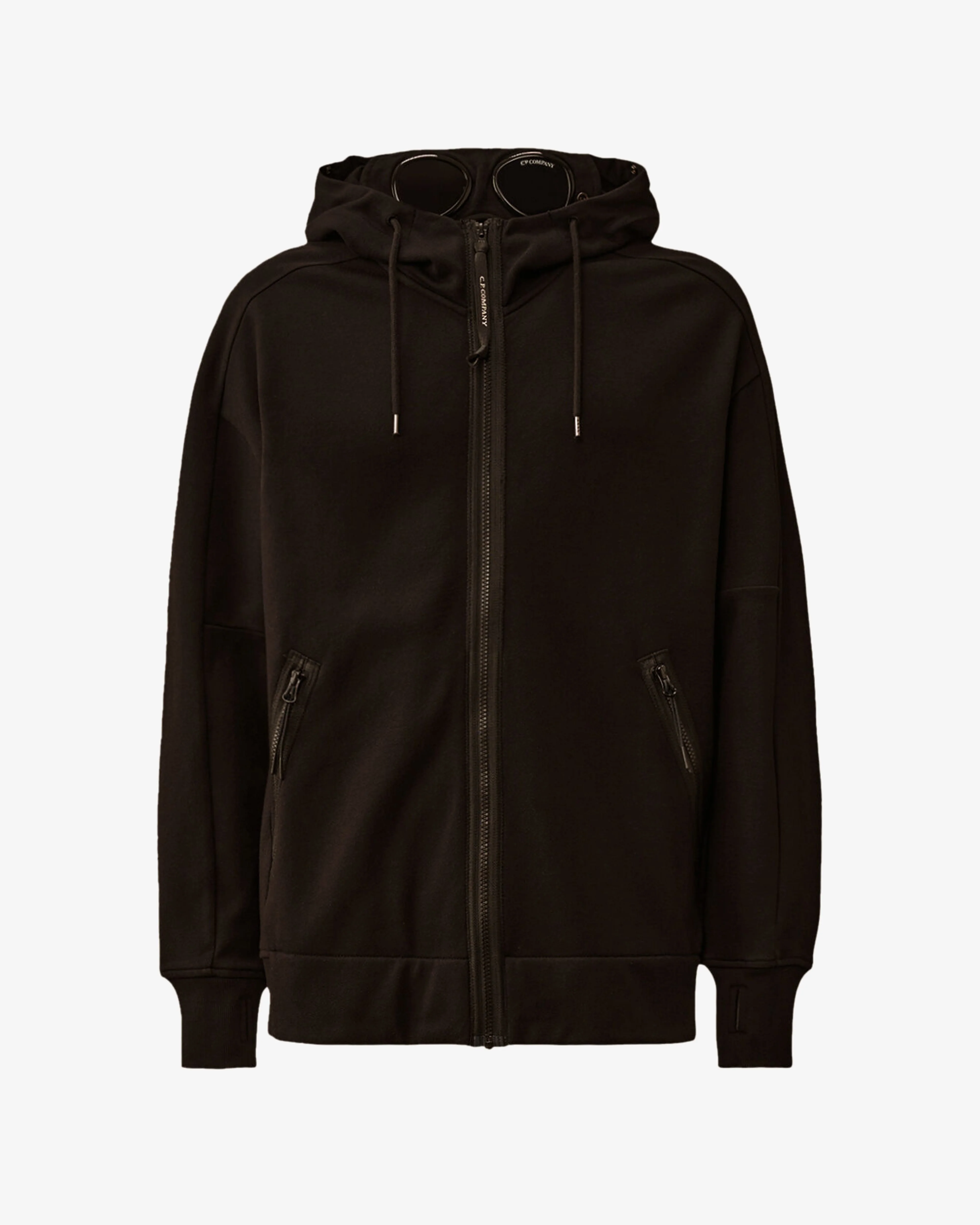 C.P. Company - Men's Diagonal Raised Fleece Goggle Sweatshirt - (Black)
