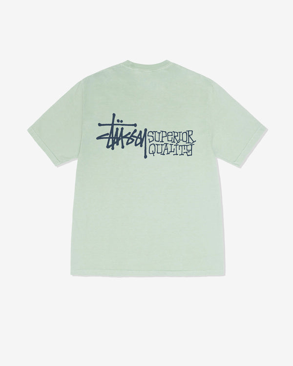 Stüssy - Men
s Superior Quality Pig. Dyed T-Shirt - (Green)