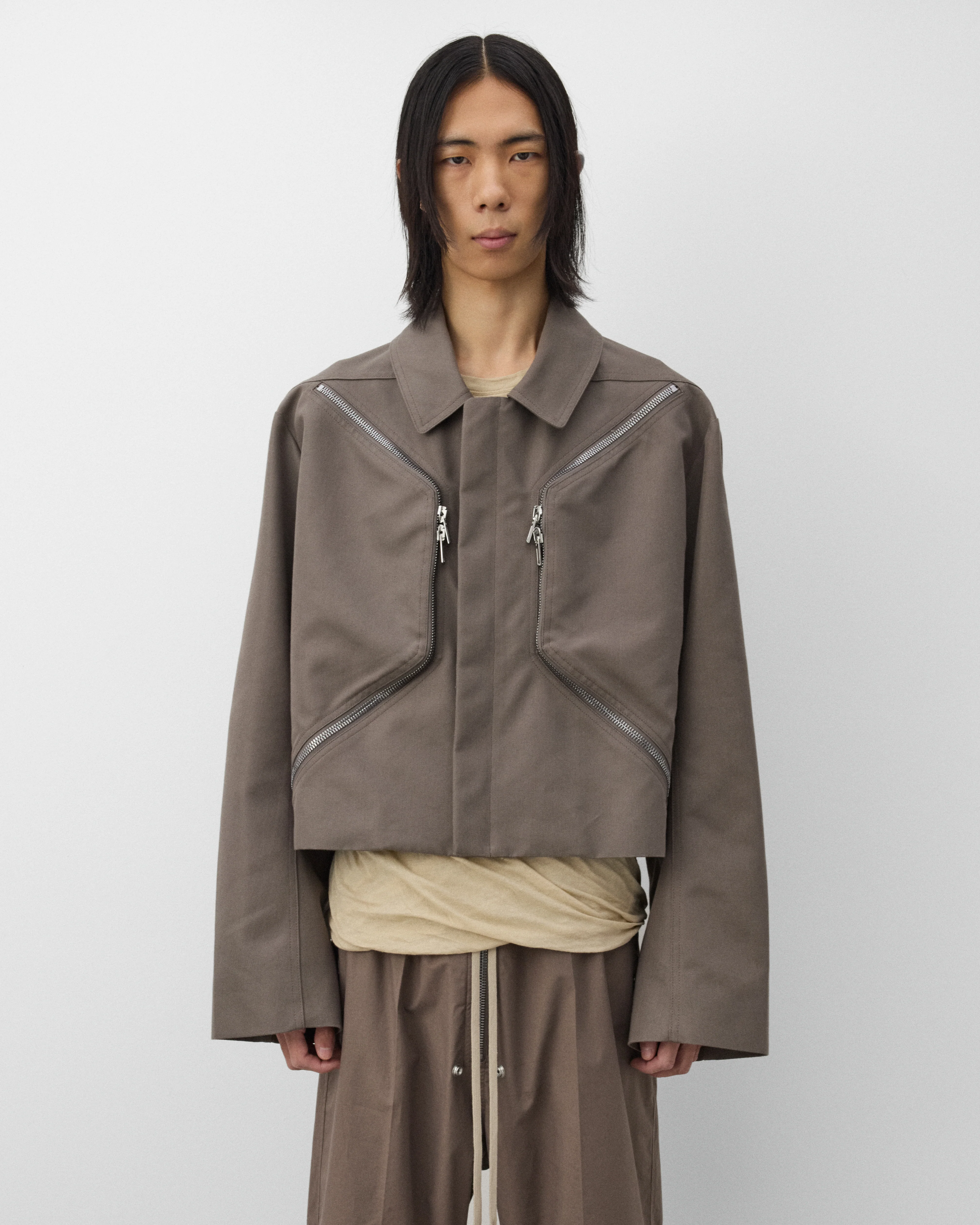 Rick Owens - Men's Heizer Mac Jacket - (Grey)