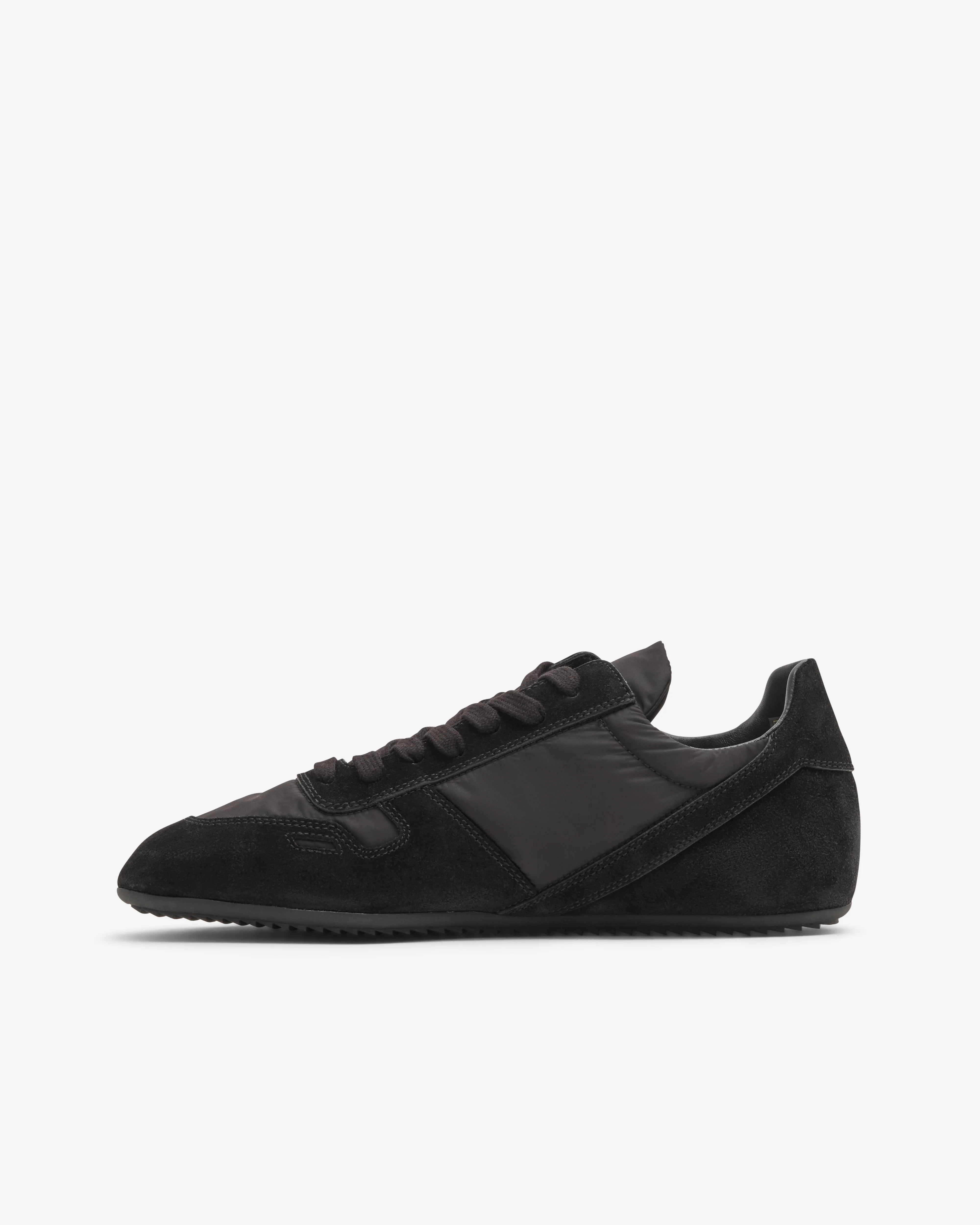 Rick Owens - Men's Suede Minimal Sneaker - (Black)