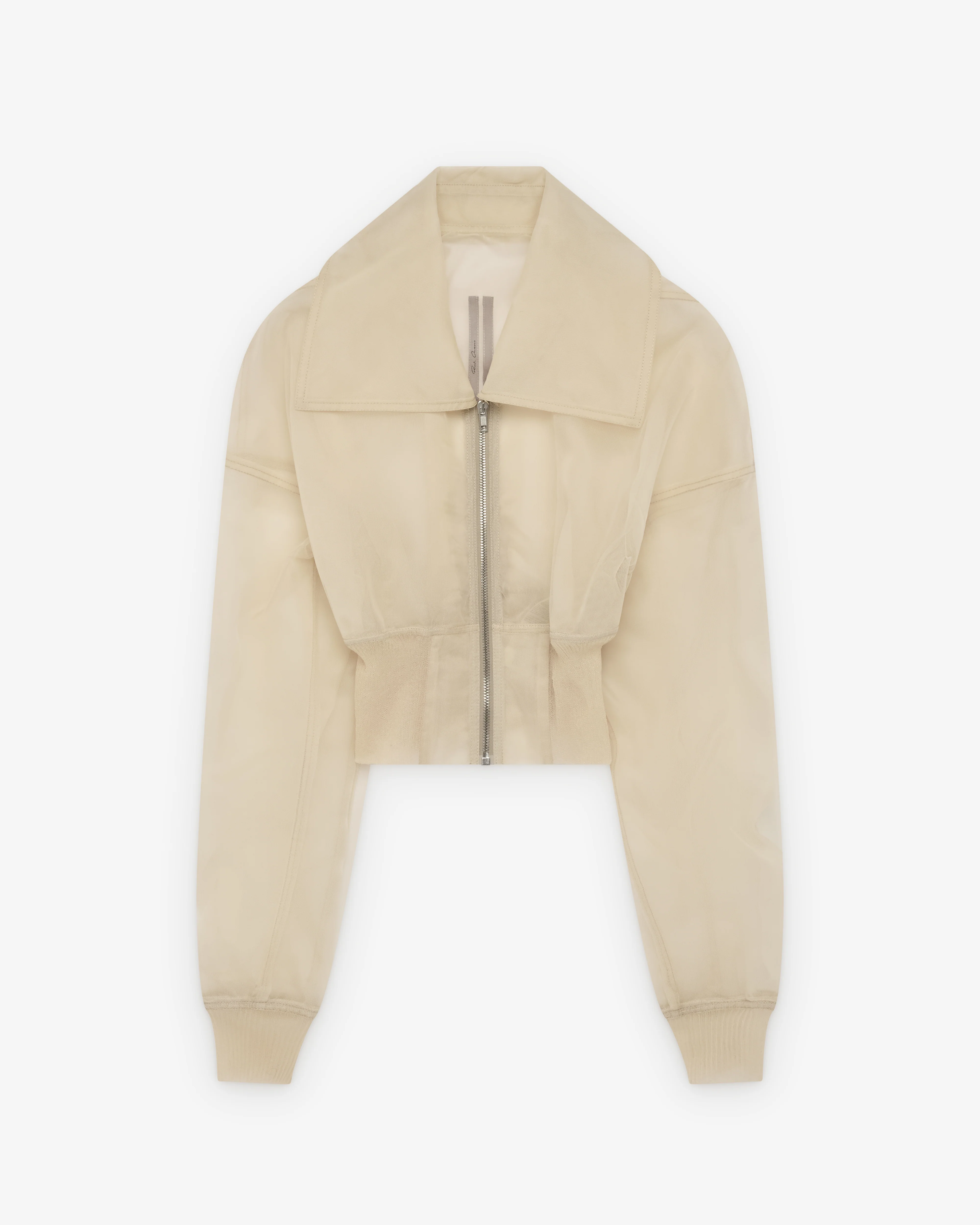 Rick Owens - Women's Dracucollar Cropped Bomber - (Sand)