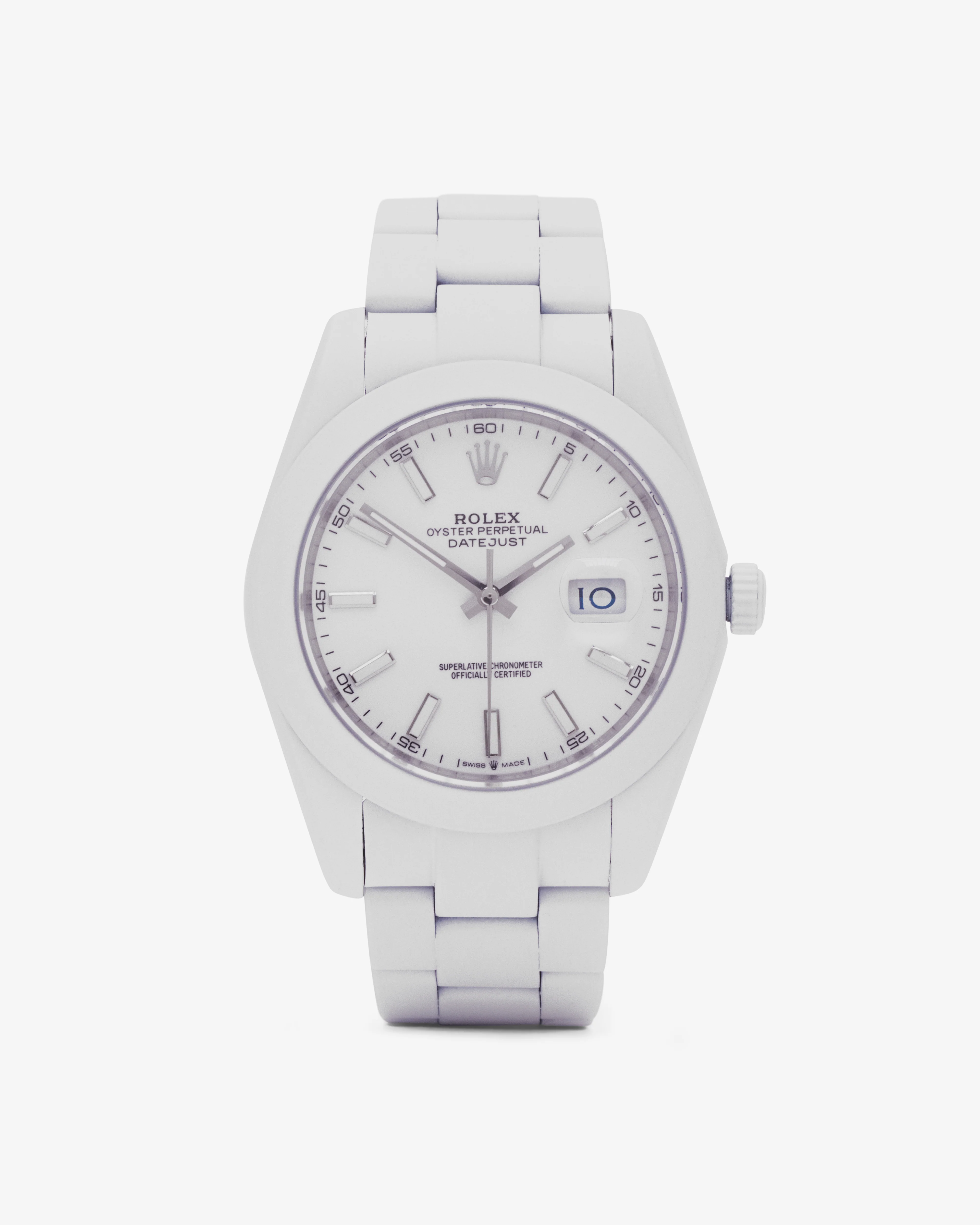 Private Label Dubai Ltd - Customized Rolex Datejust - (Sorbet White)