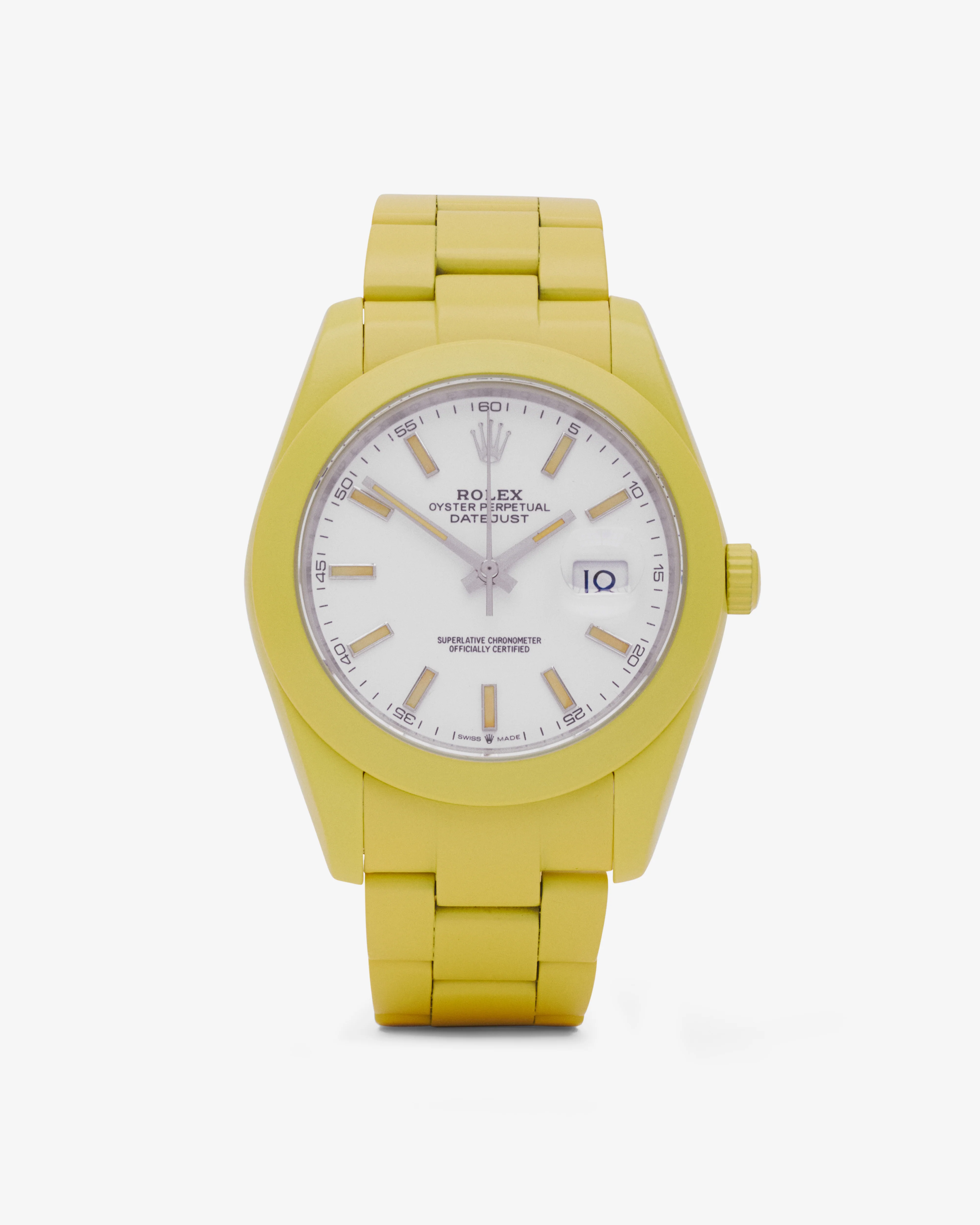 Private Label Dubai Ltd - Customized Rolex Datejust - (Lemon Yellow)