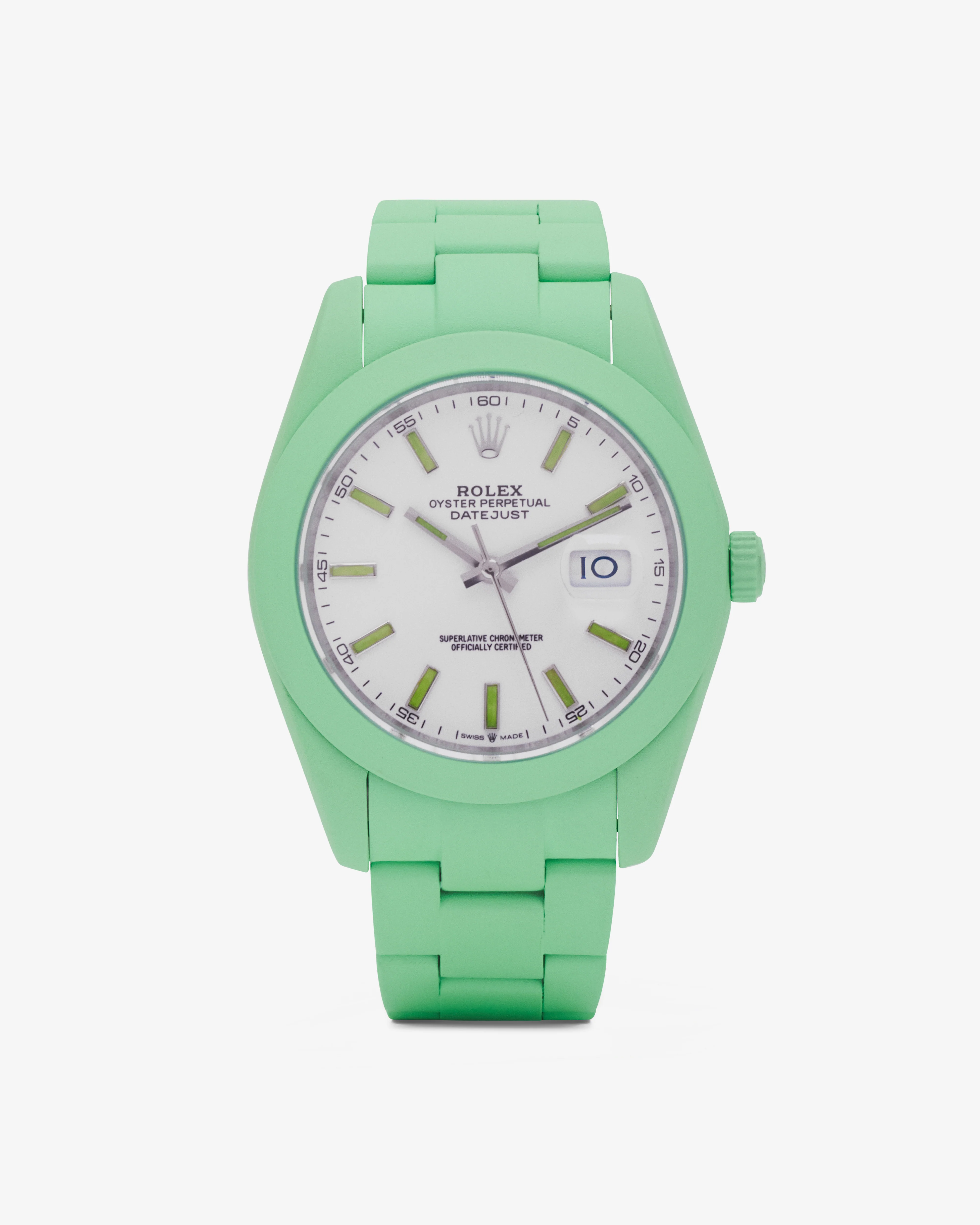 Private Label Dubai Ltd - Customized Rolex Datejust - (Apple Green)