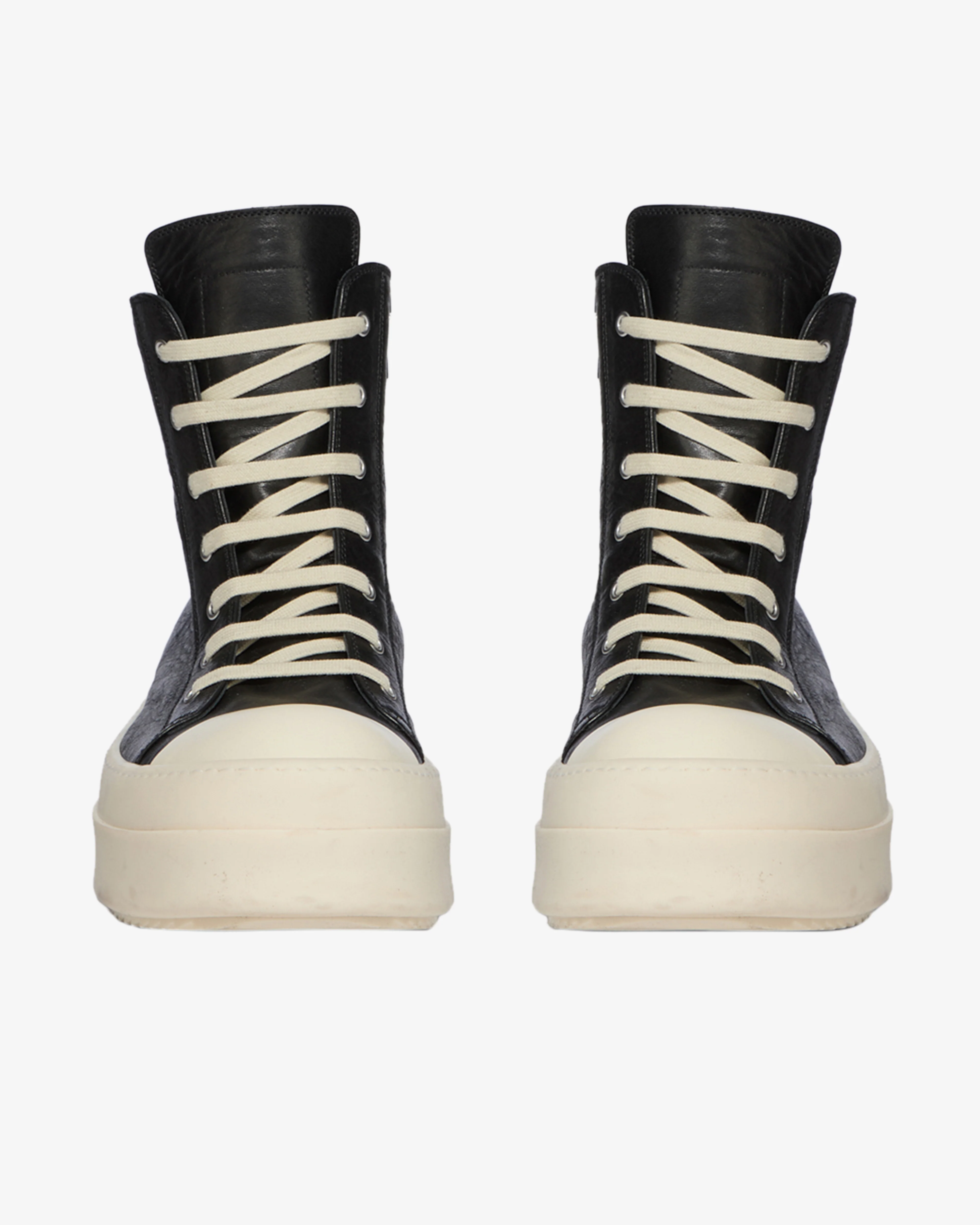 Rick Owens - Men's Mega Bumper Sneakers - (Black/Milk)