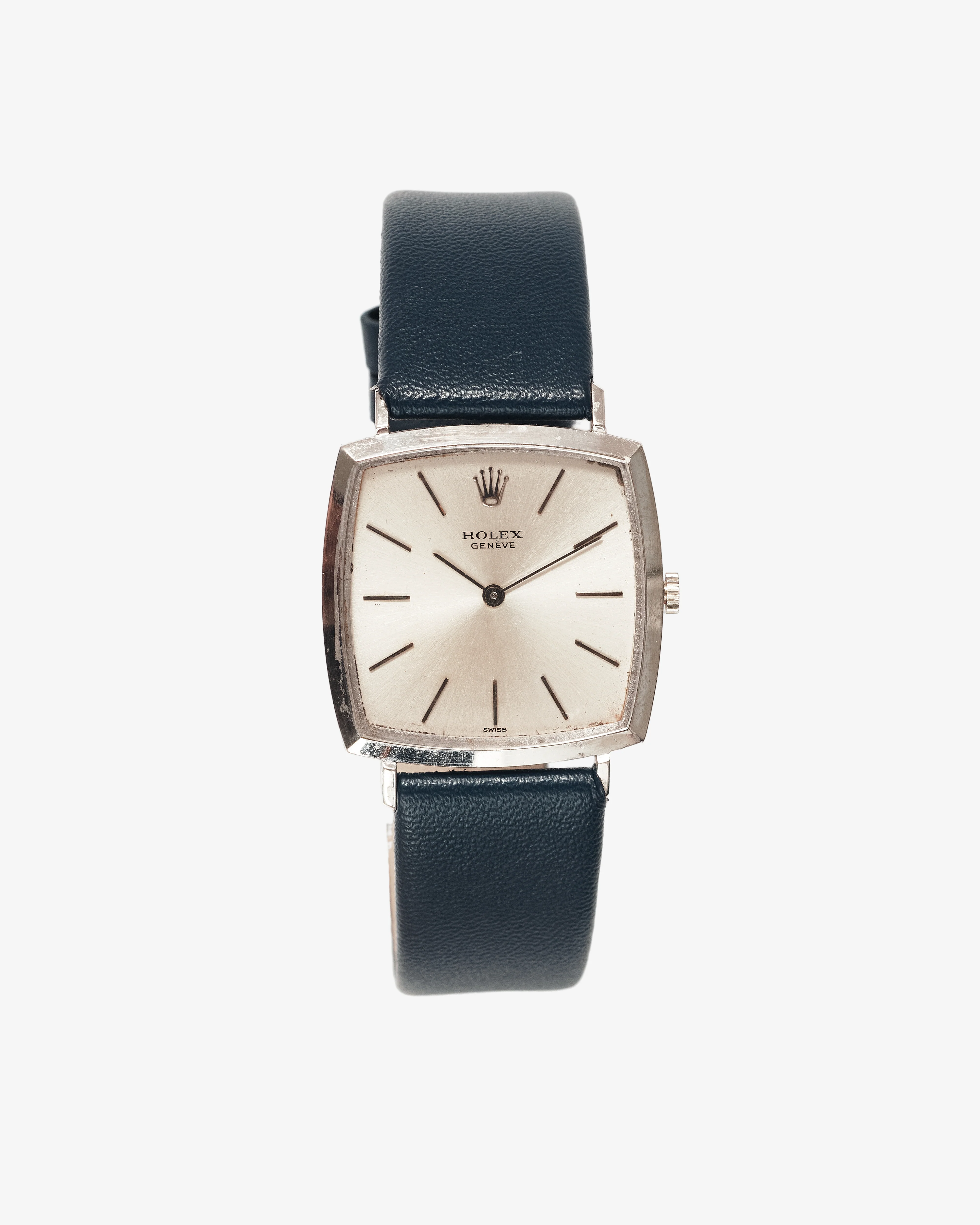 Classic 55 - Rolex Vintage 18k White Gold Cushion Pre Cellini - (White Gold)