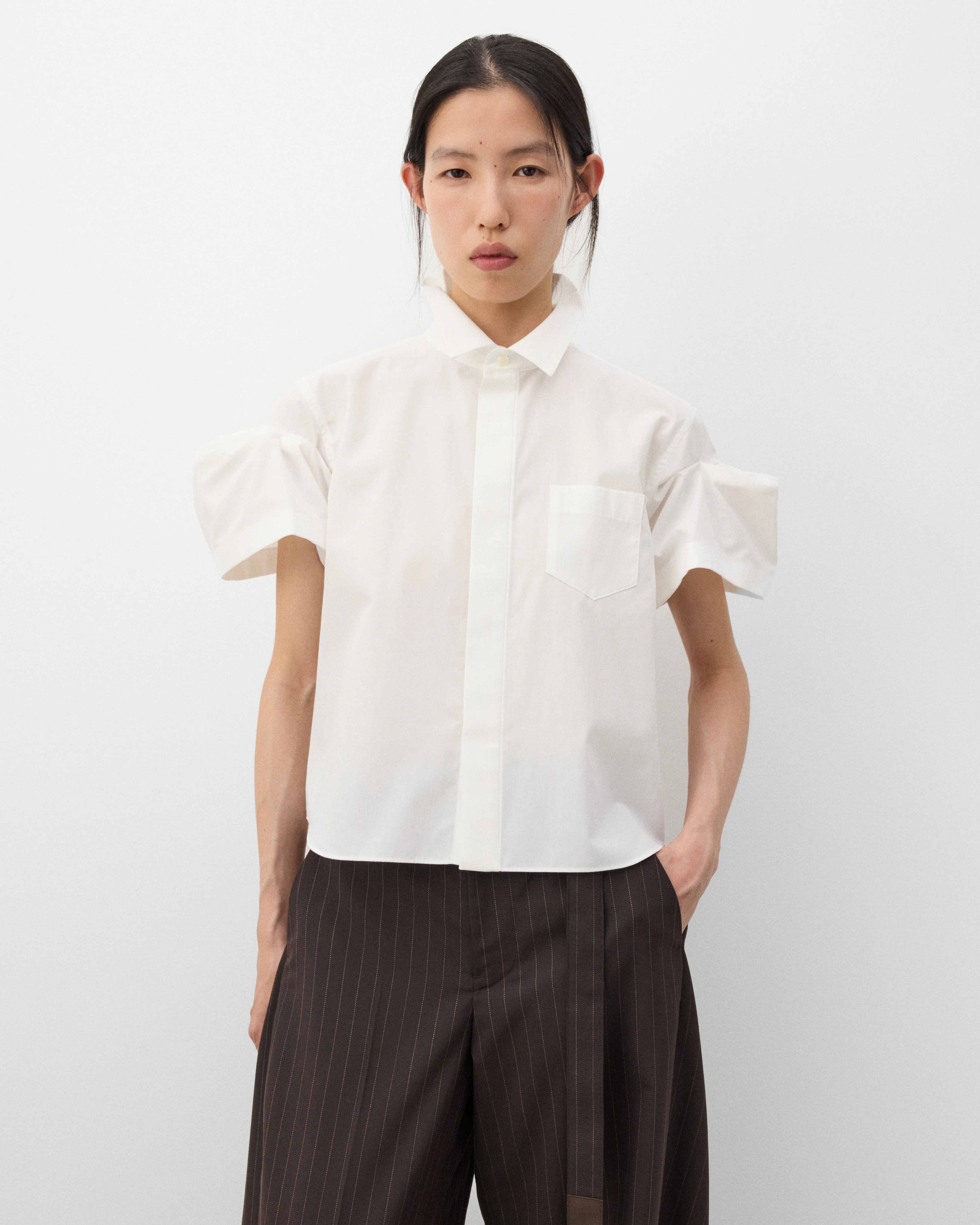 Sacai - Women's Poplin Shirt - (Off White)