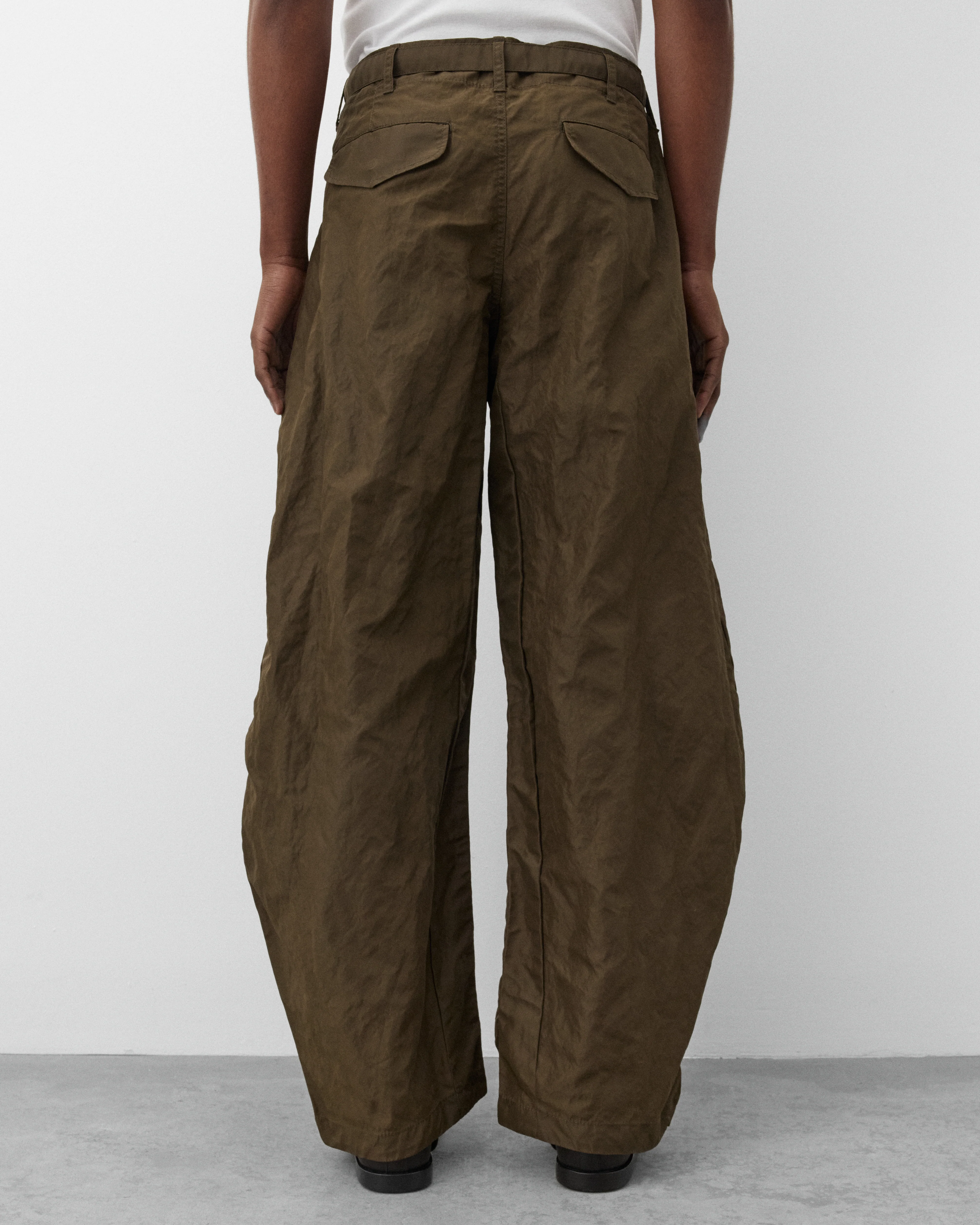 sacai - Men's Treated Nylon Twill Pants - (Khaki)