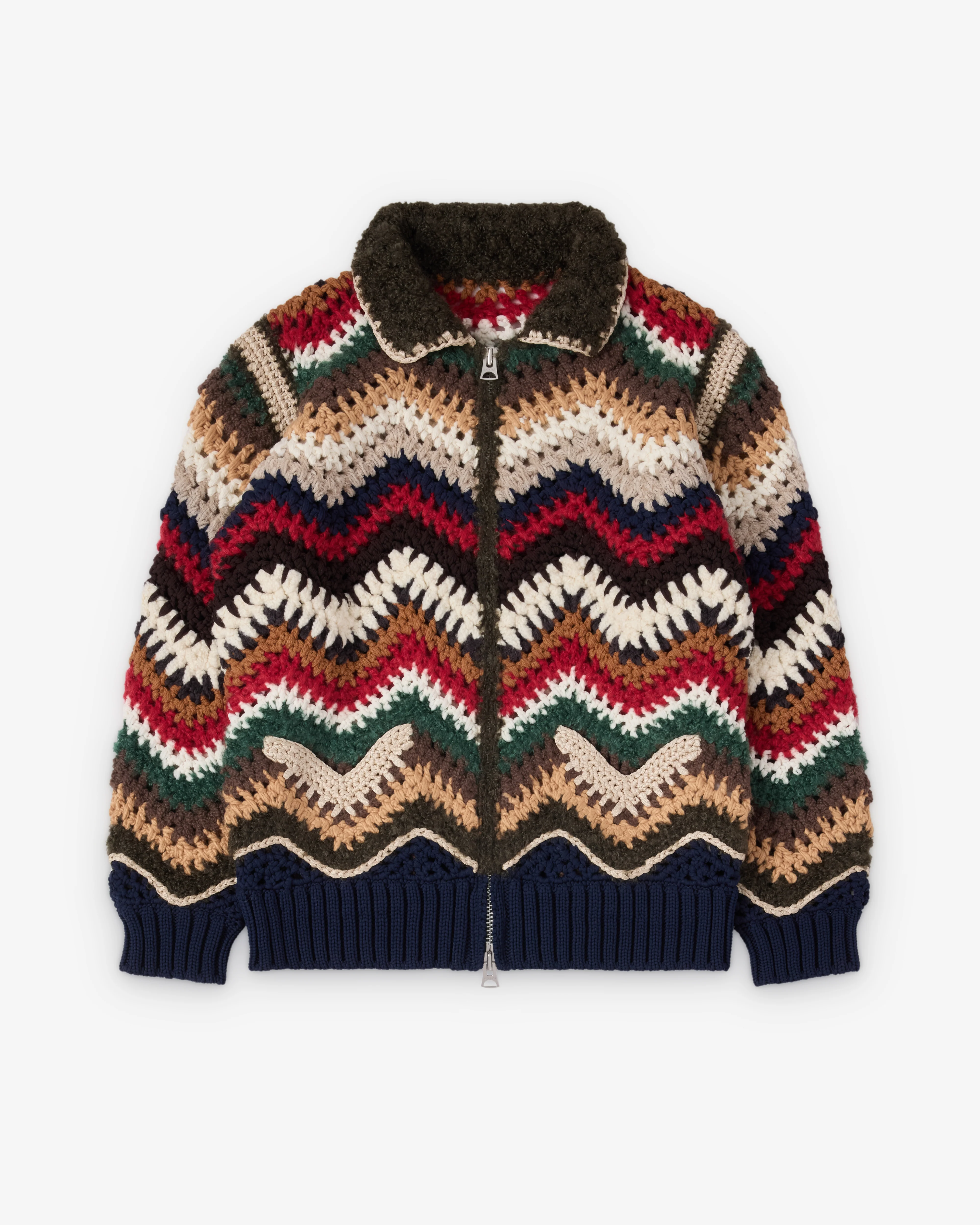 Sacai - Men's Mix Crochet Blouson - (Multi)