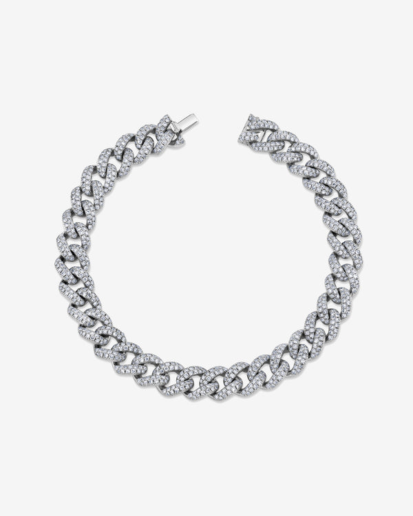 Shay - Women
s Pave Medium Link Bracelet - (White Gold)