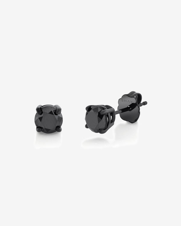 Shay - Women
s Round Studs - (Black Gold)