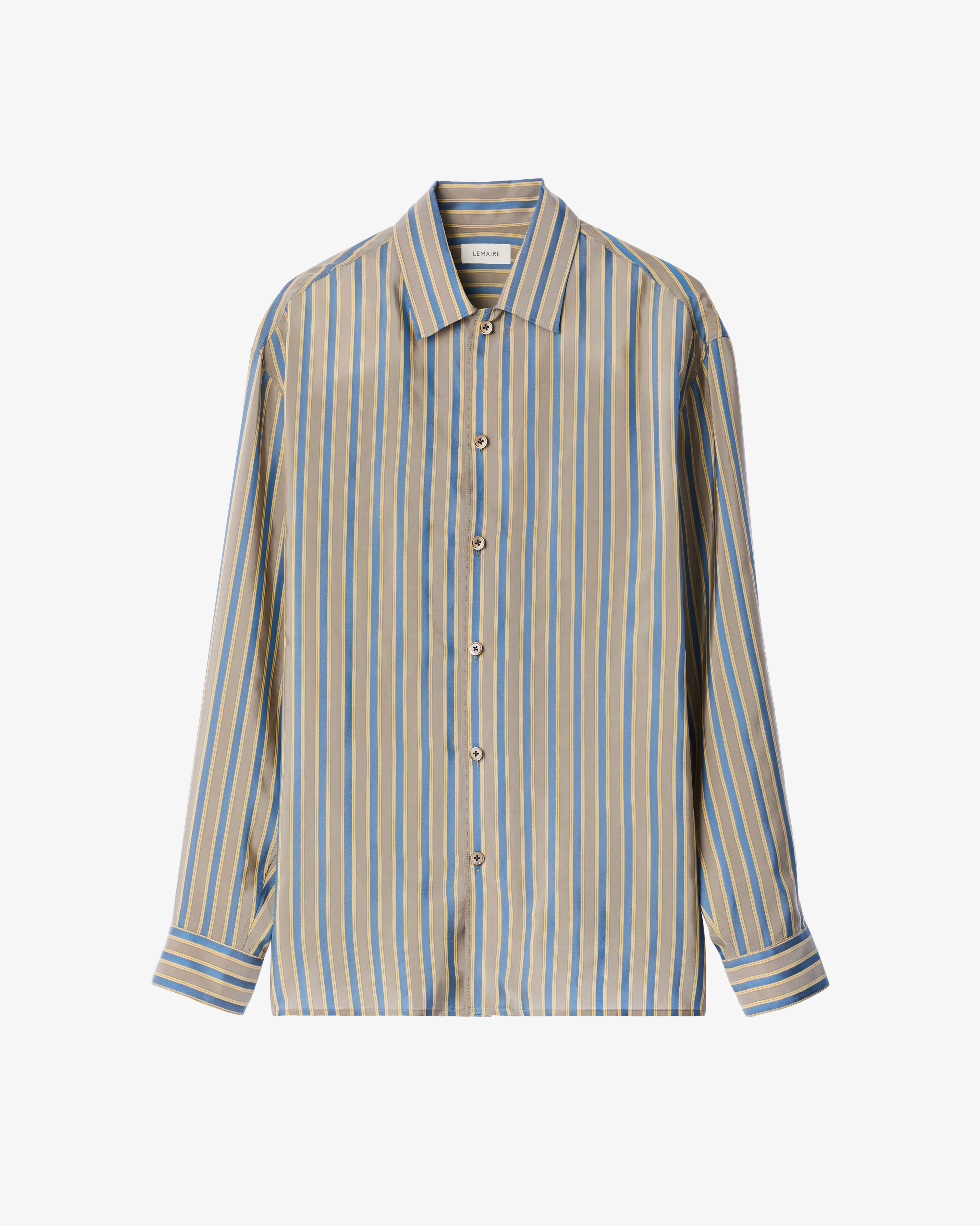 Lemaire - Women's Convertible Collar Shirt - (Taupe)