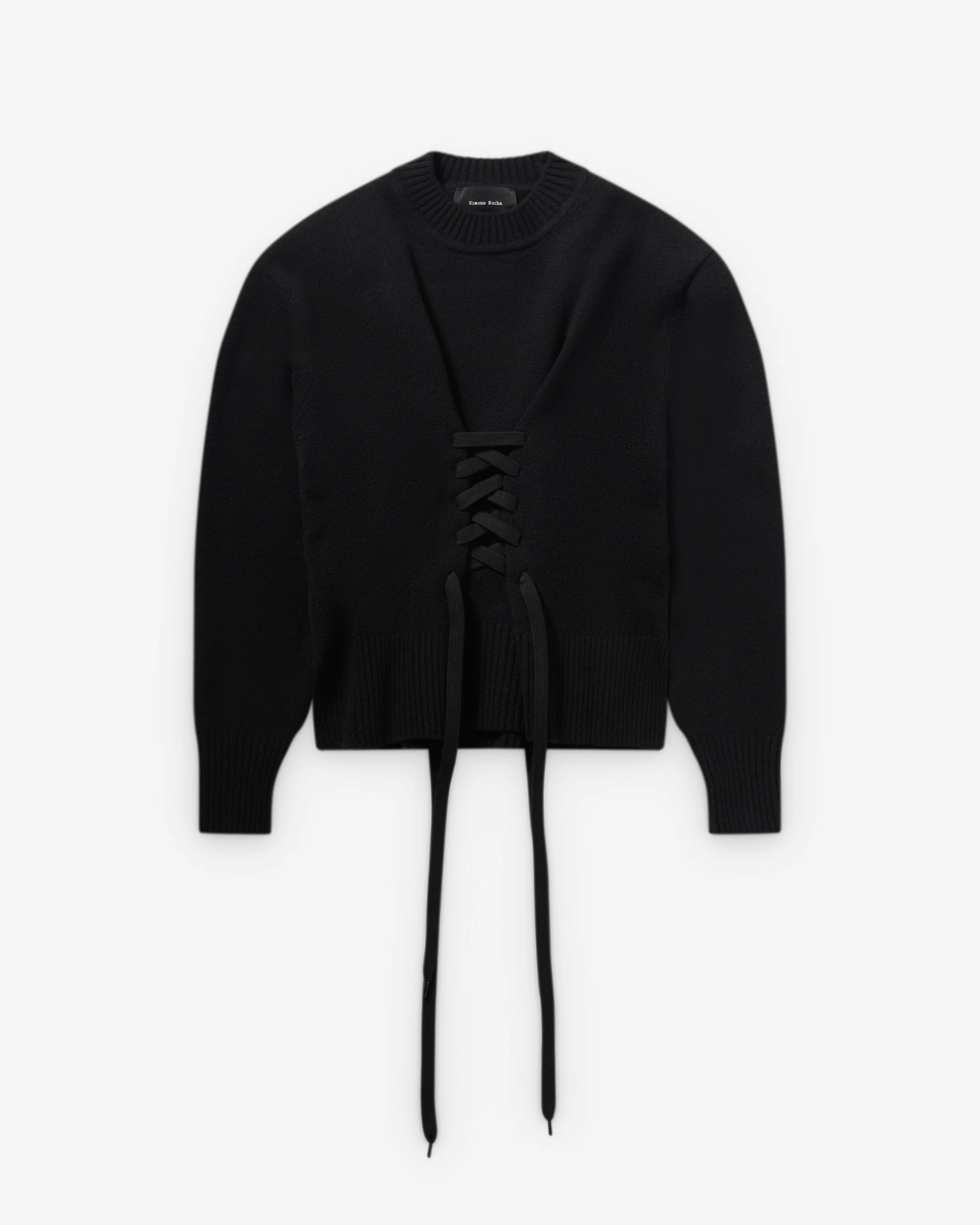 Simone Rocha - Women's Merino Sculpted Corset Jumper - (Black)