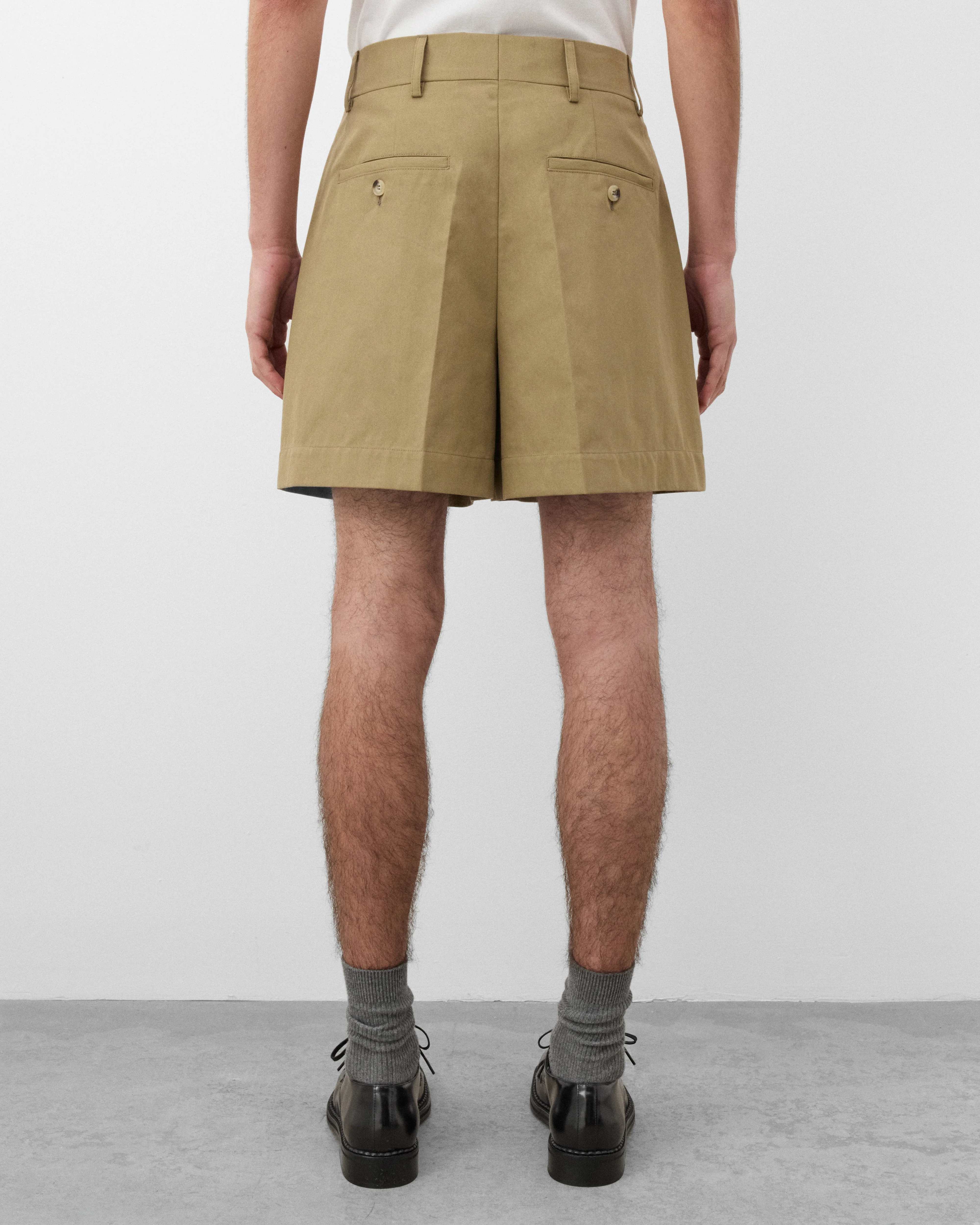 Simone Rocha - Men's Tailored Tab Shorts - (Khaki)