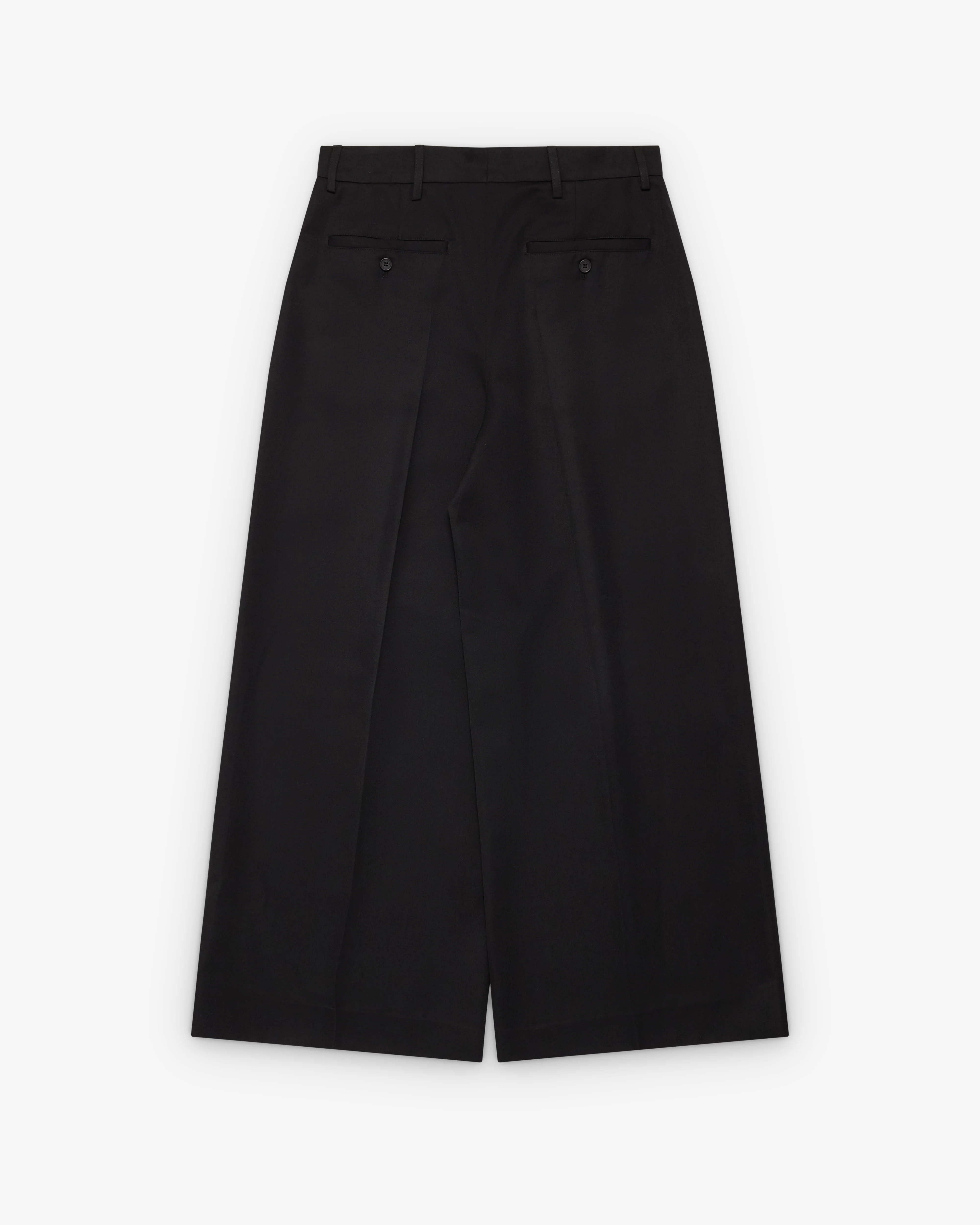 Simone Rocha - Men's Wide Leg Belt Loop Tab Trouser - (Black)