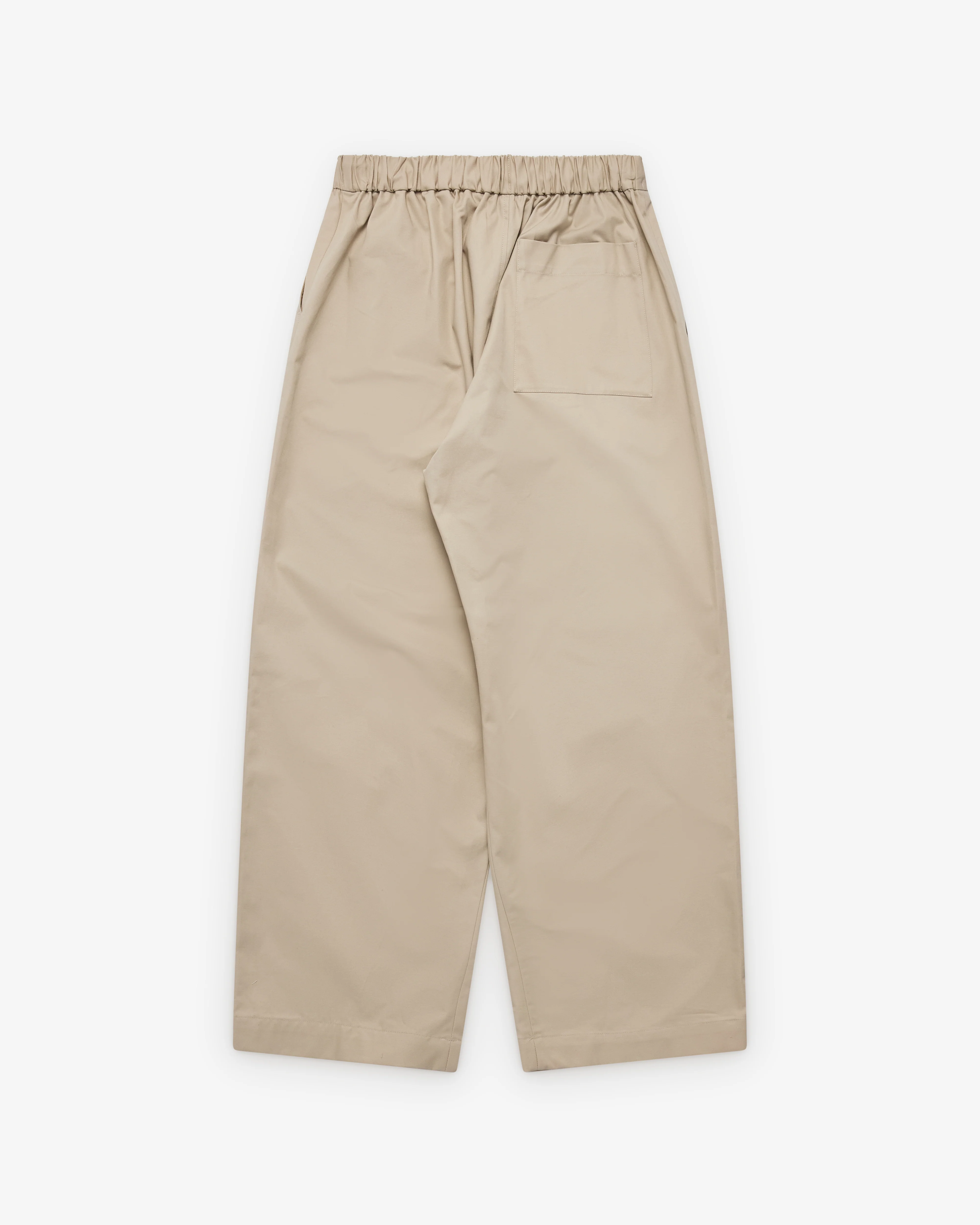 Simone Rocha - Men's Elasticated Knee Pleat Trouser - (Stone)