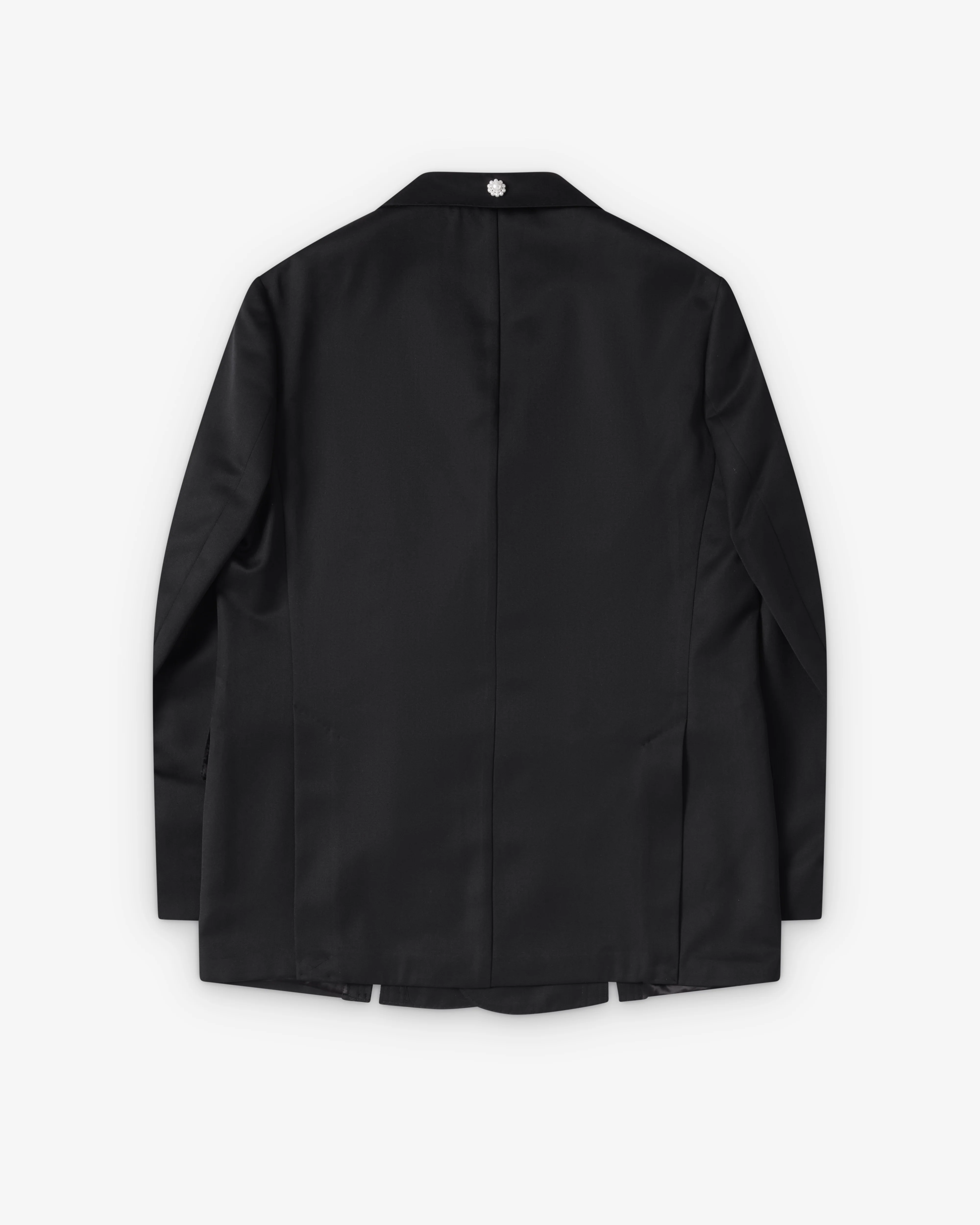 Simone Rocha - Men's Double Breasted Grommet Ring Hem Slice Jacket - (Black)