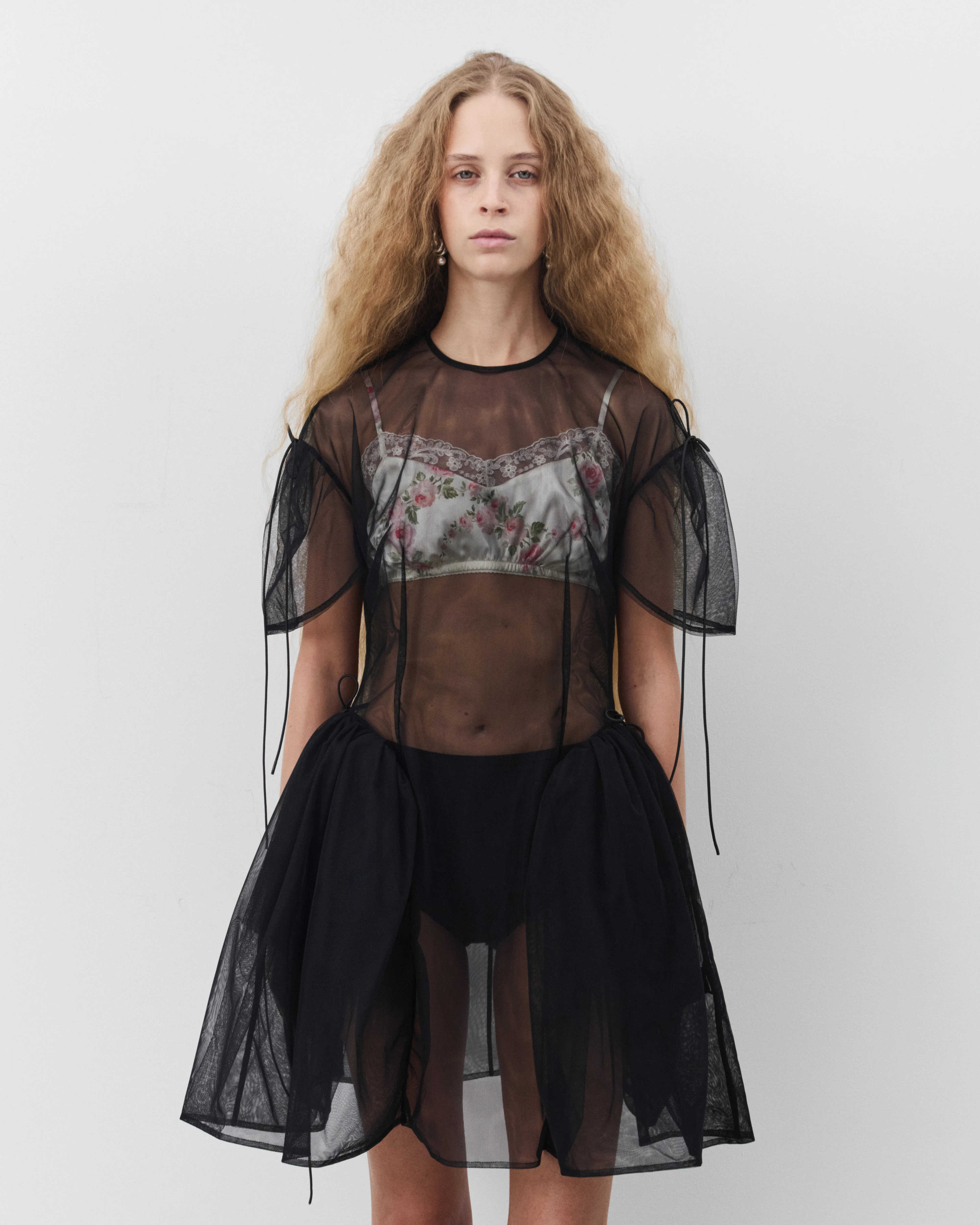 Simone Rocha - Women's Mini Puff Sleeve Dress - (Black)