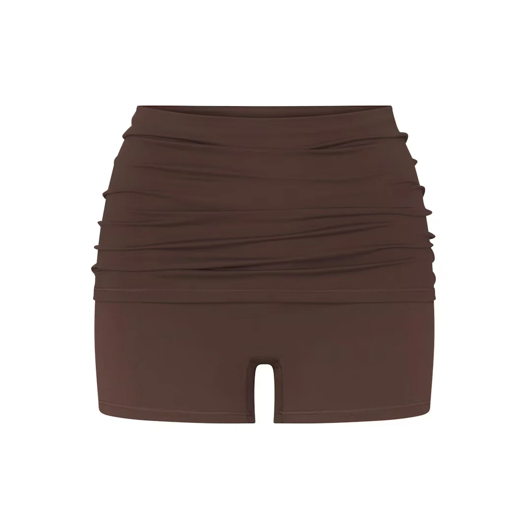 NikeSkims -  Women's Matte Fold Over 3inch Shorts - (Dark Sepia)