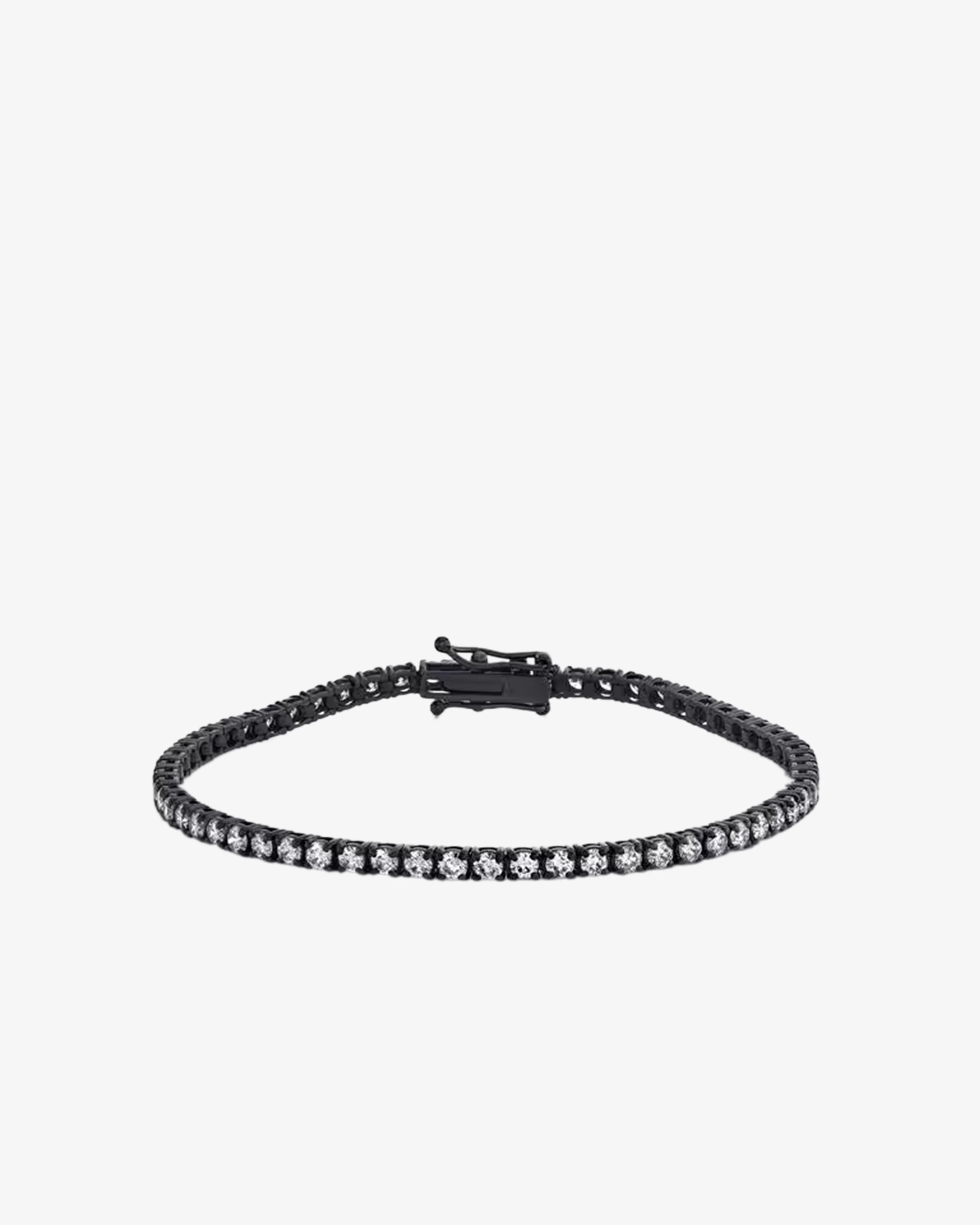 Shay - Women's Diamond Mini Tennis Bracelet - (Black Gold)