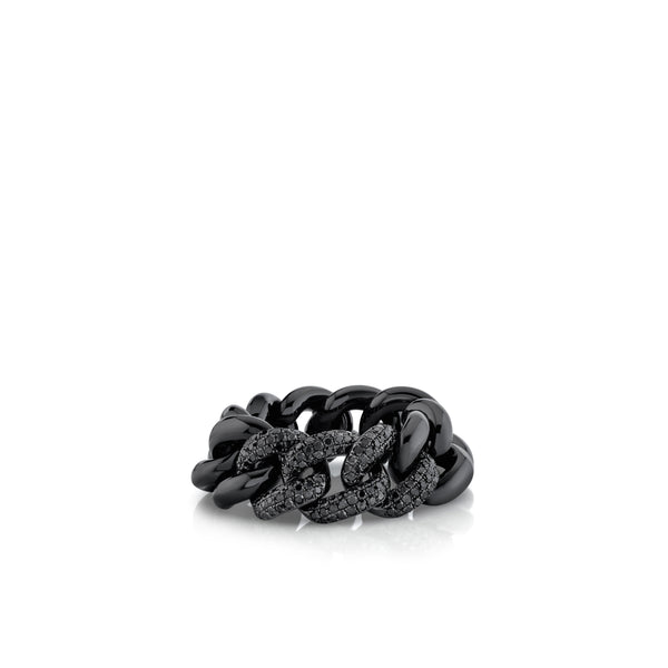 Shay - Link Ring - (Black Gold)