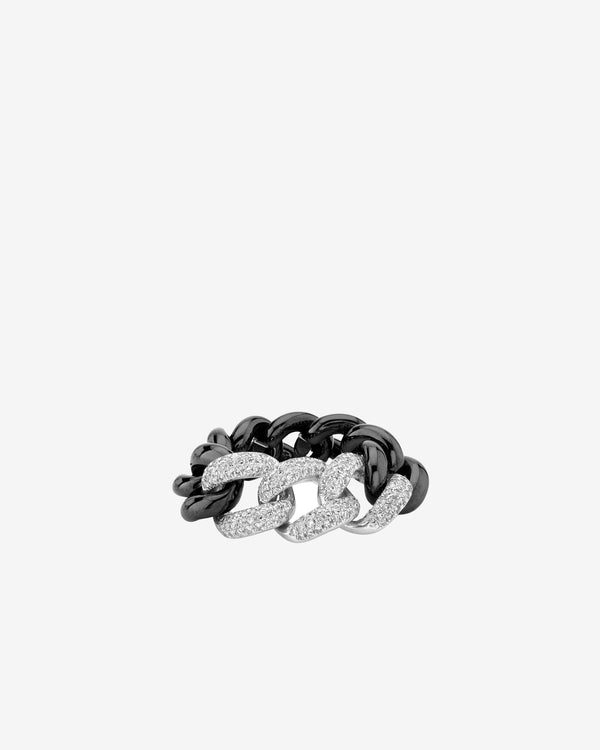 Shay - Women
s Essential Link Ring - (White Gold)