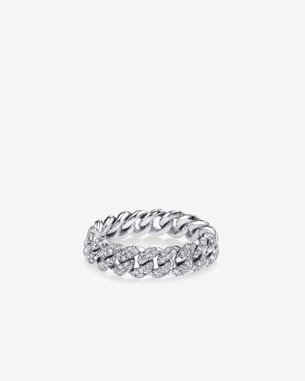 Shay - Women
s Mini Link Ring - (White Gold)