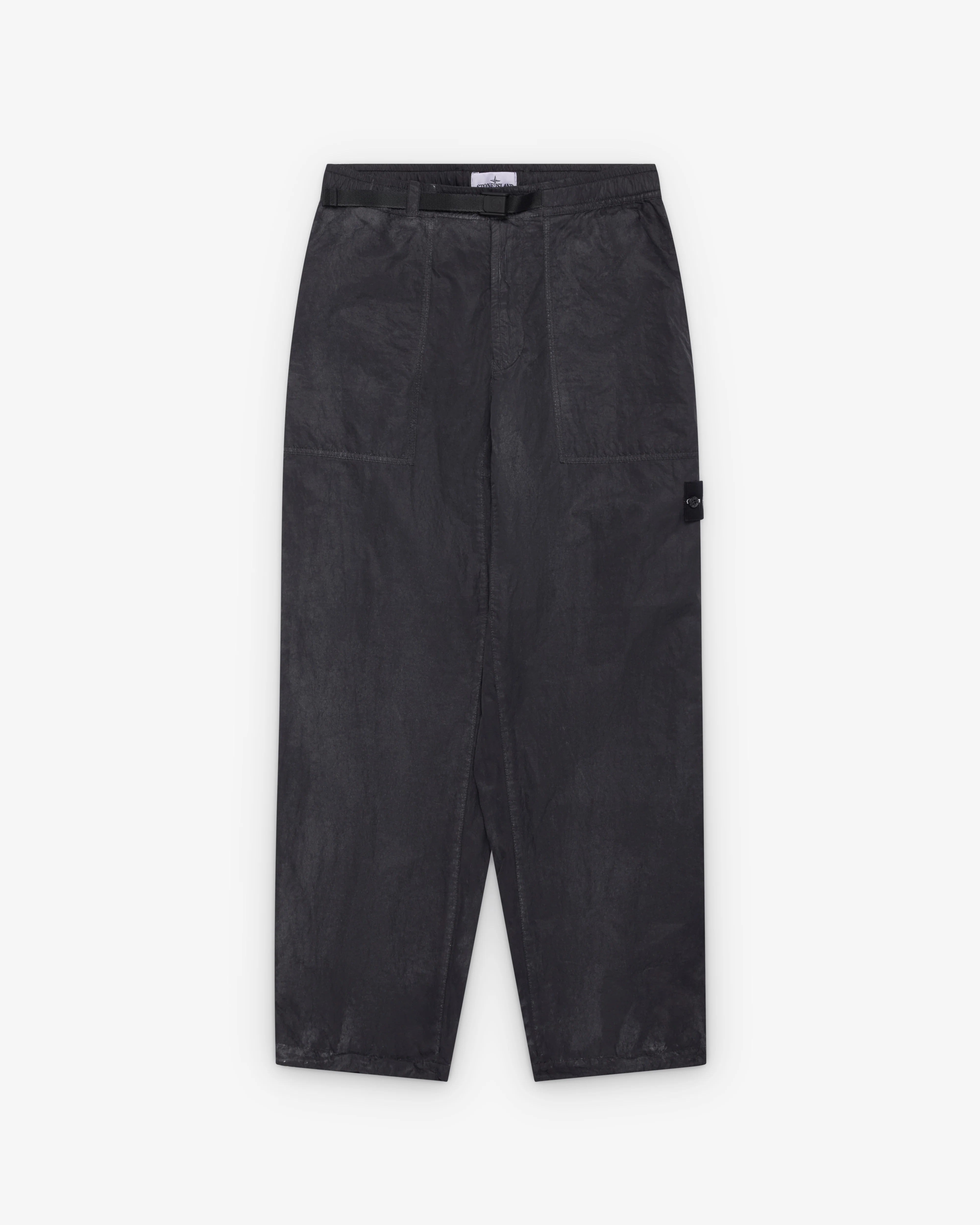 Stone Island - Men's Dence Nylon-TC Hand Sprayed Reflective Trousers - (Black)