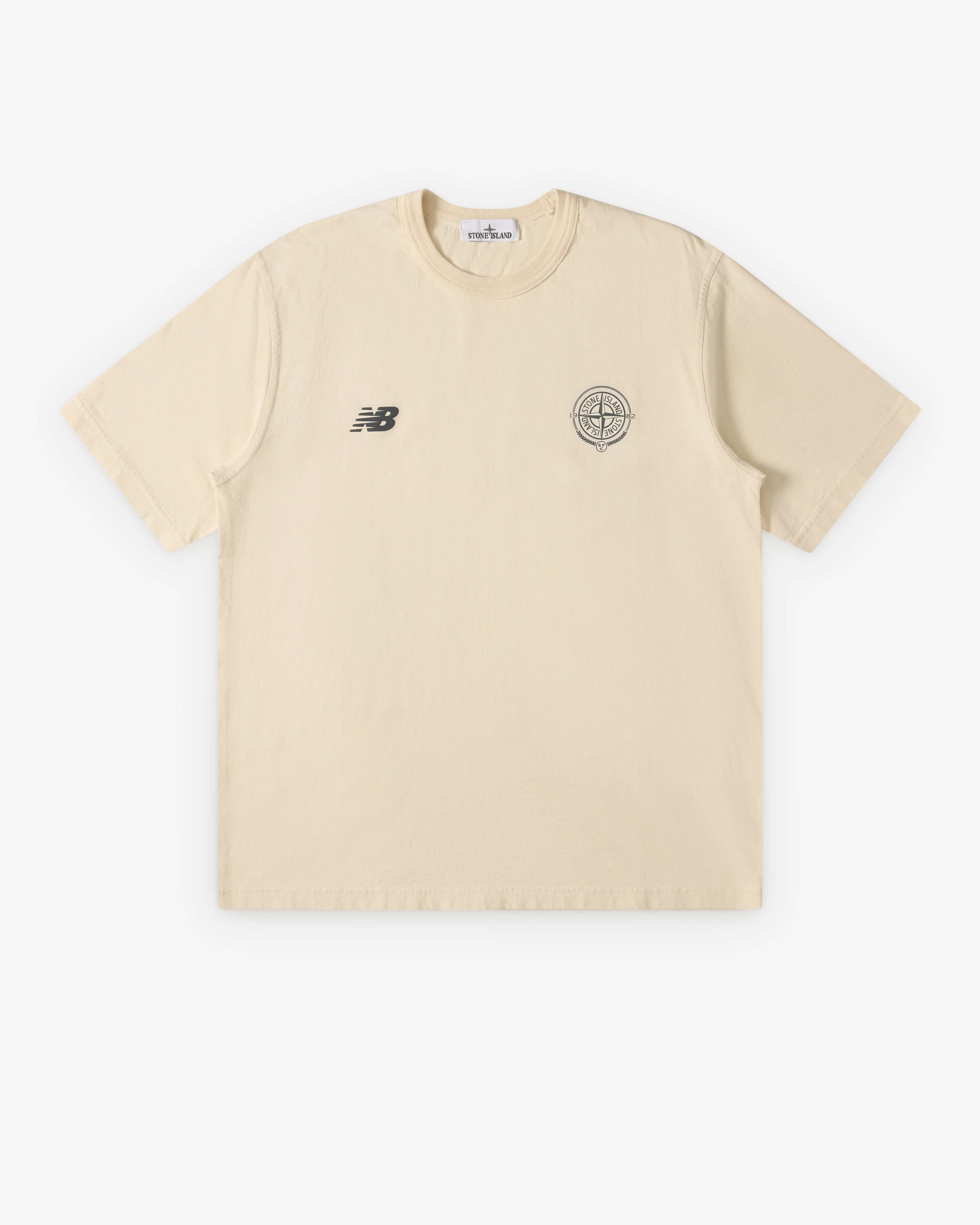 Stone Island - Men's New Balance Short Sleeve T-Shirt - (Ivory)
